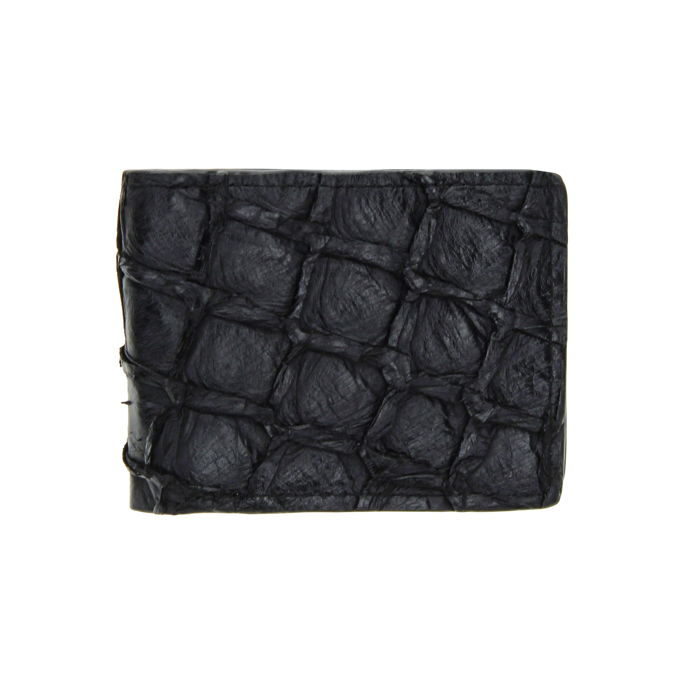 Men's Black Pirarucu Fish Billfold Wallet