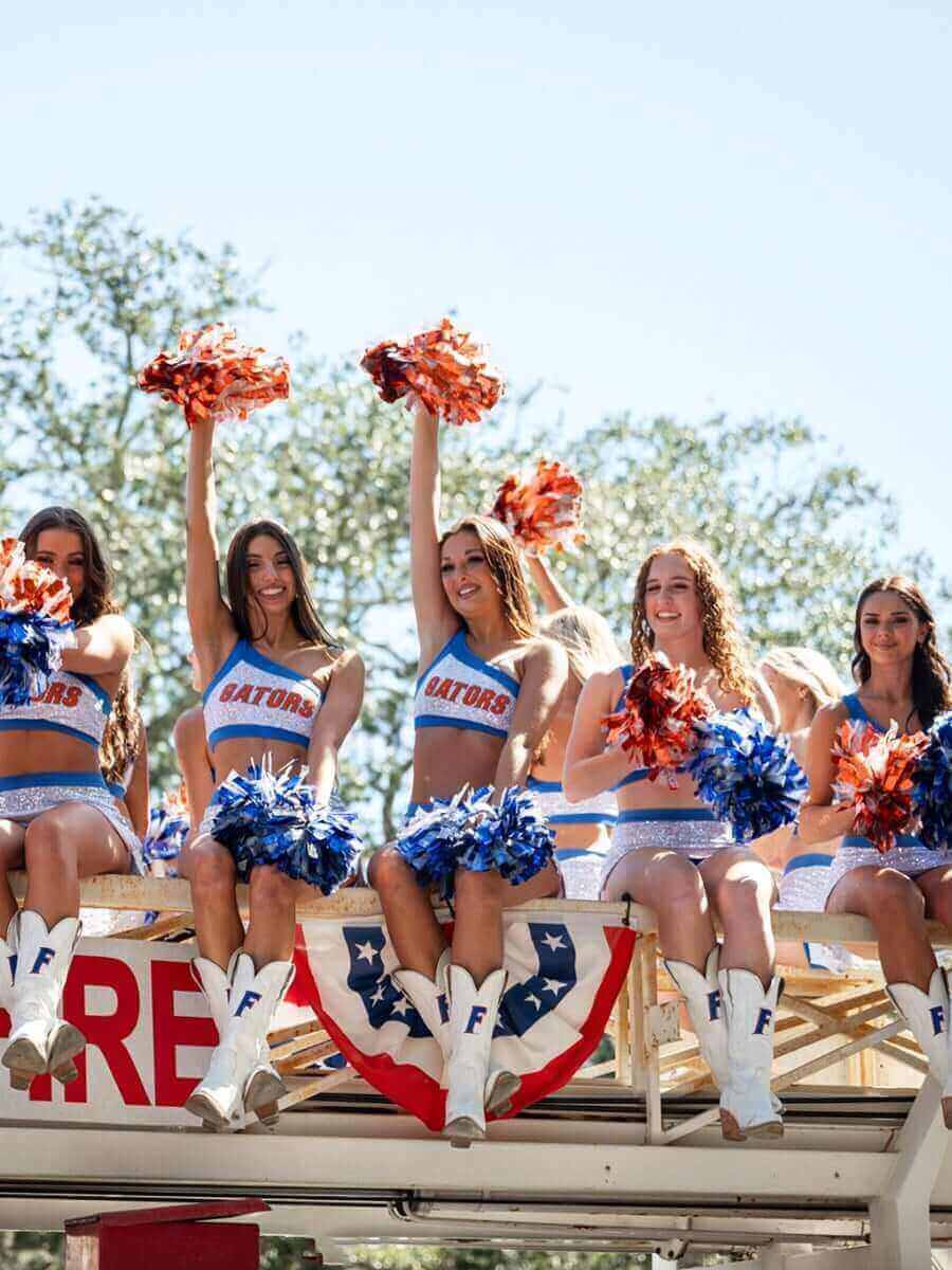 Women's University of Florida White Cowgirl Boots Leighton by Vaccari University