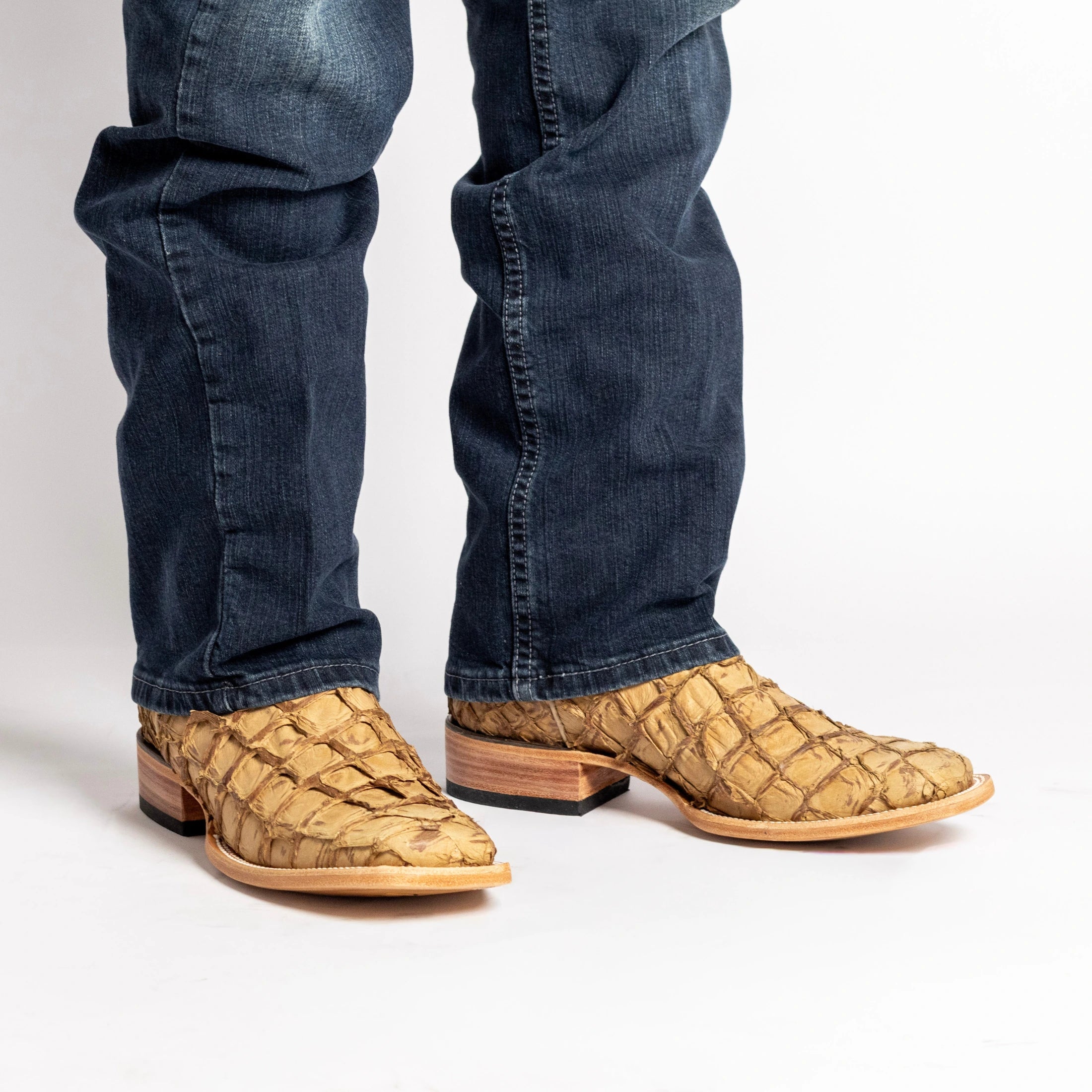 Men's Orix Pirarucu Fish Cowboy Boots Dylan by Vaccari Core