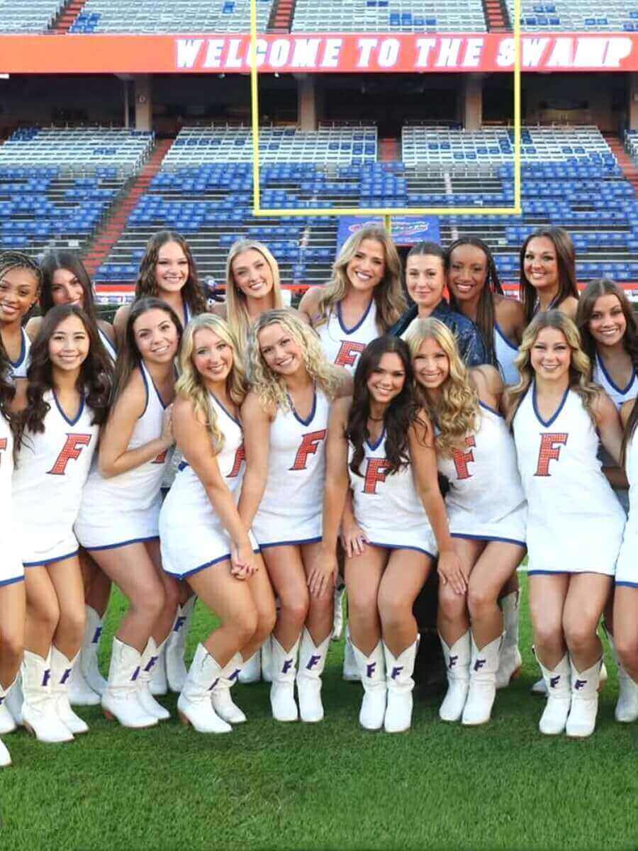 Women's University of Florida White Cowgirl Boots Leighton by Vaccari University