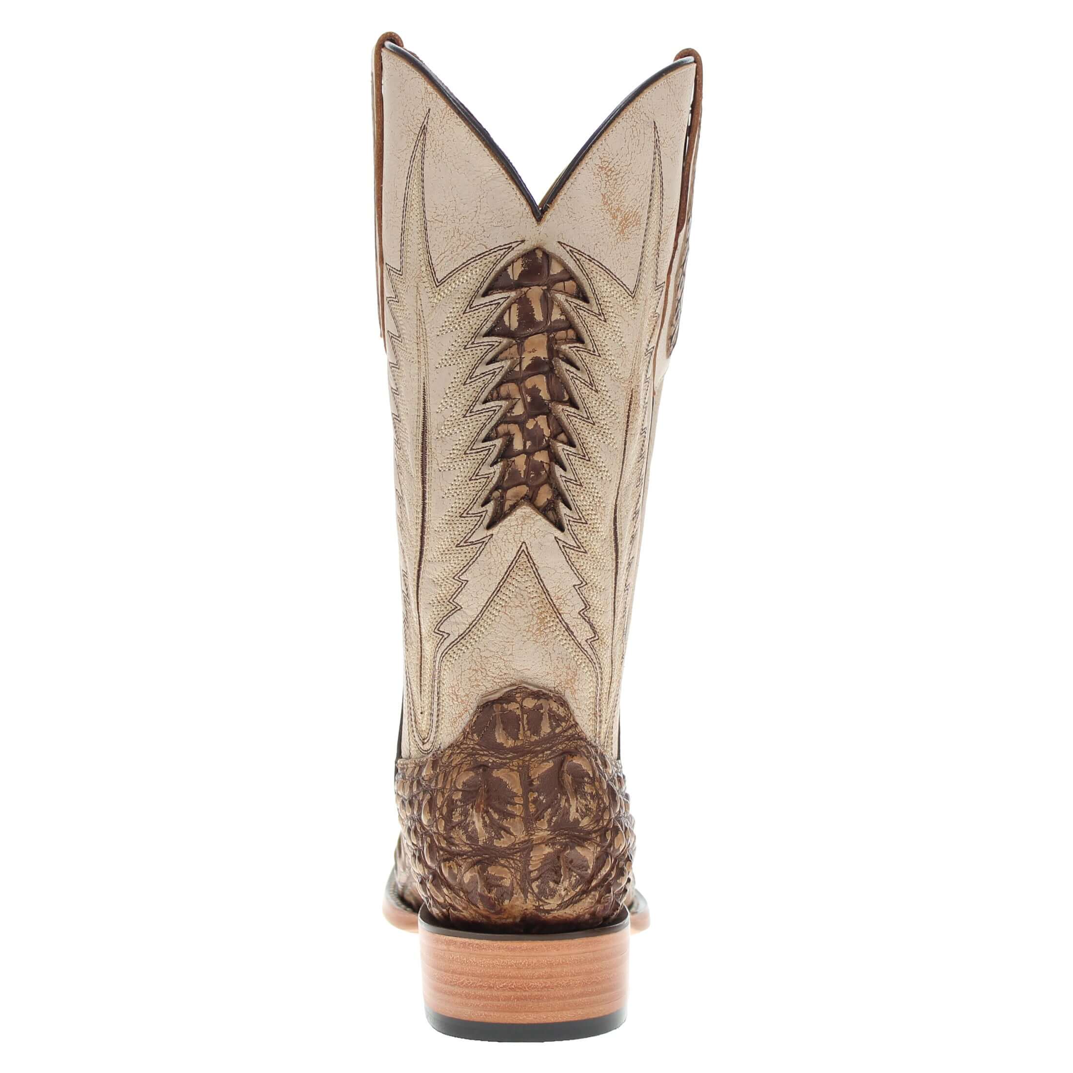 Men's Almond American Alligator Cowboy Boots Zion by Vaccari Core
