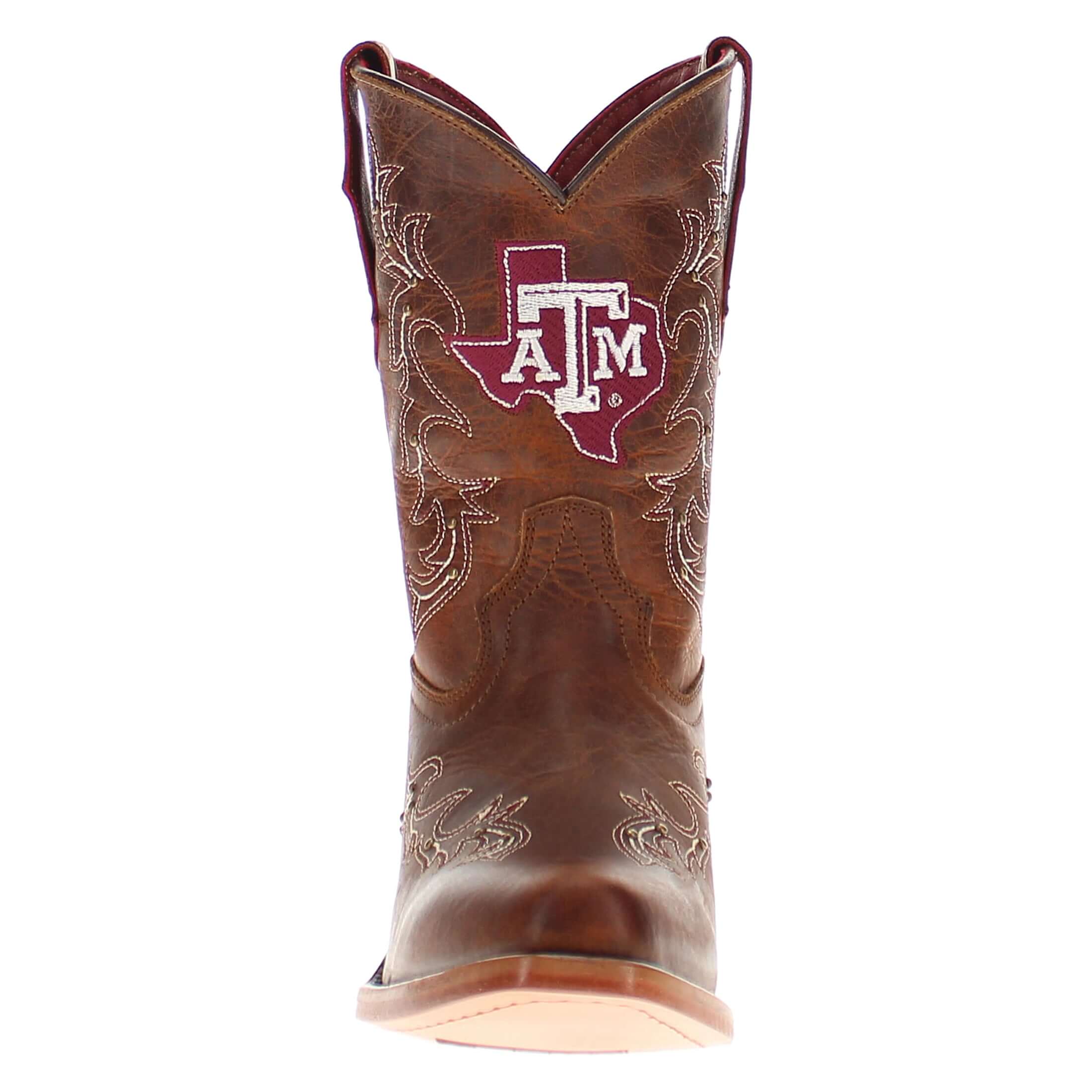 Kid's Amelia Texas A&M University Brass Studs Cowgirl Boots by Vaccari