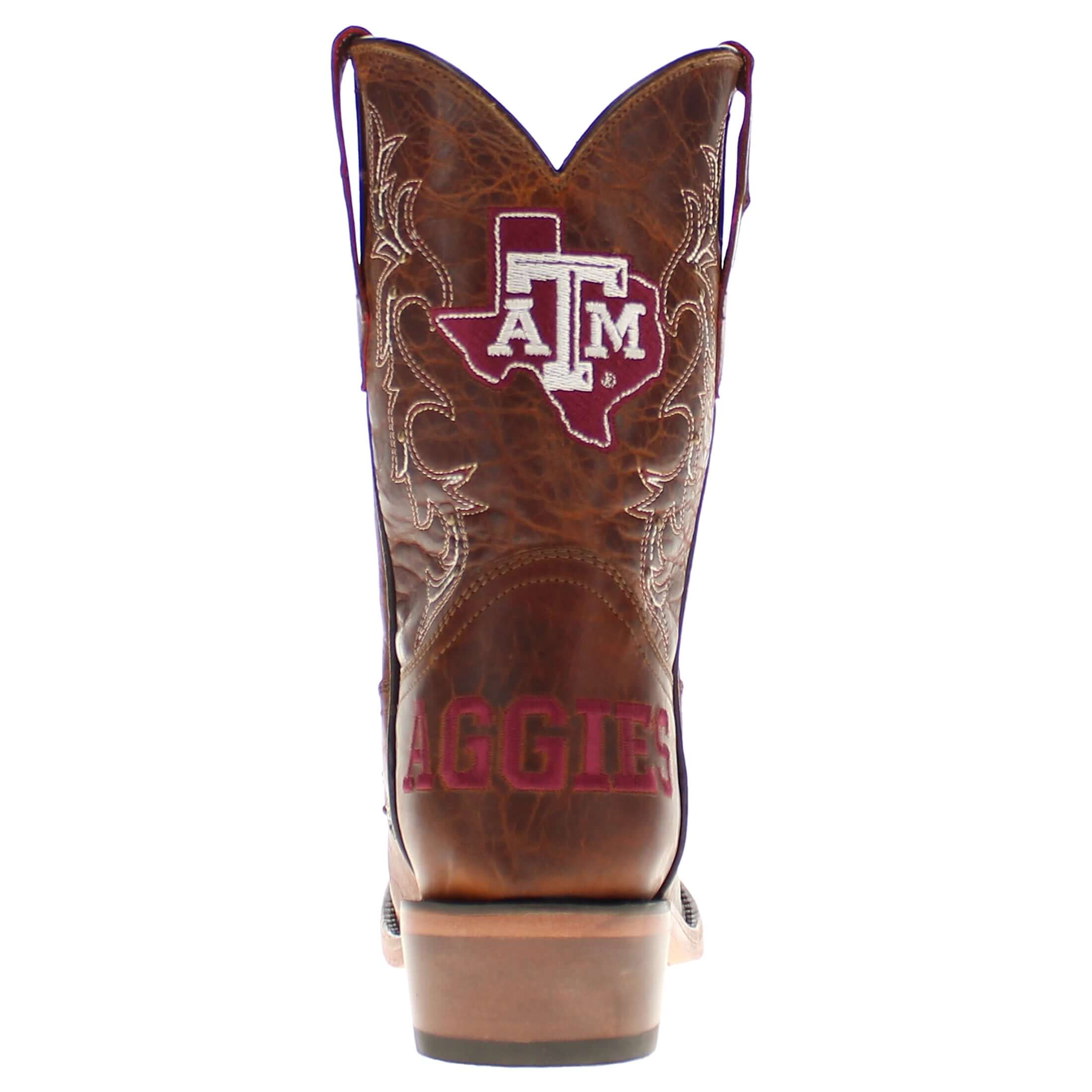 Kid's Amelia Texas A&M University Brass Studs Cowgirl Boots by Vaccari