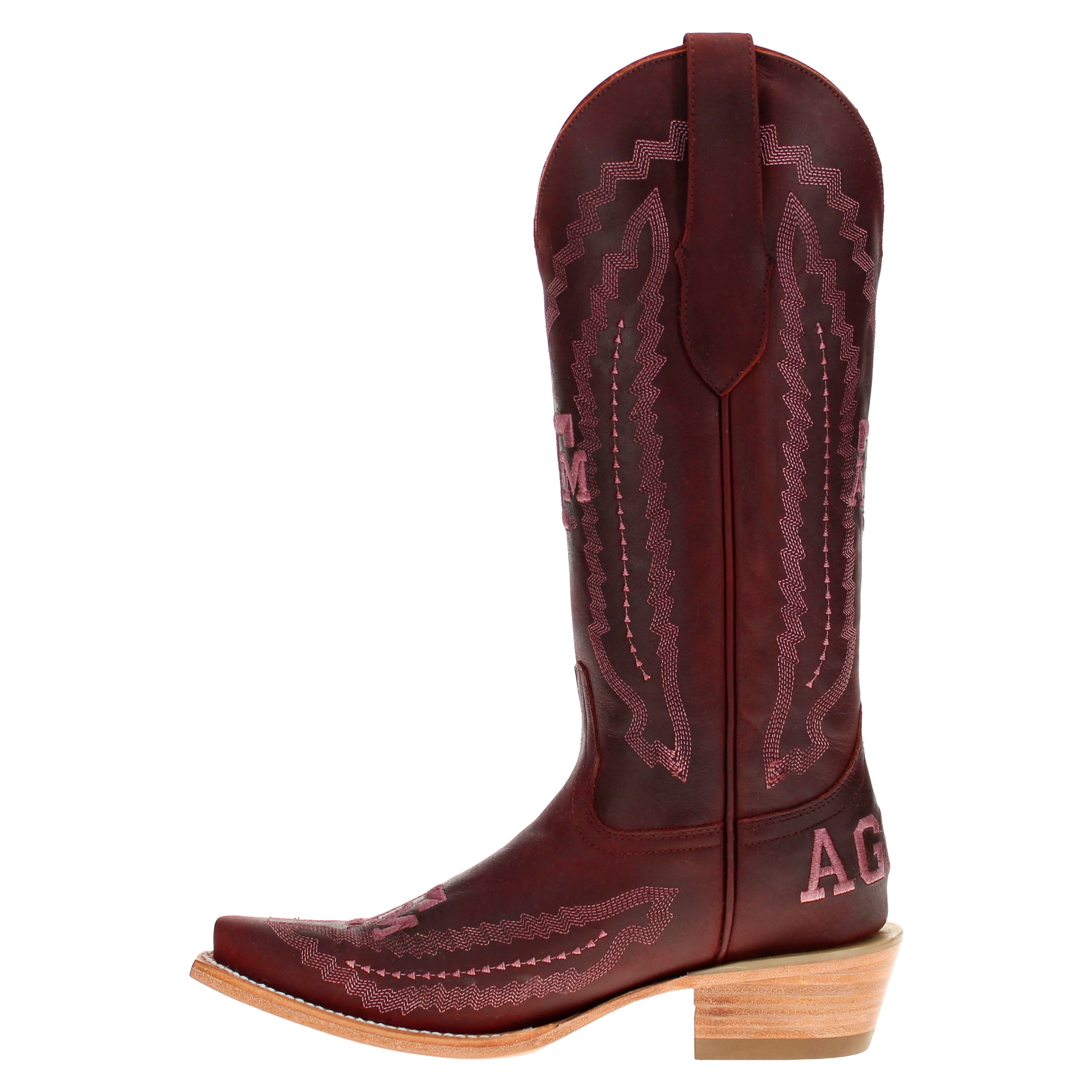 Women's Maroon Texas A&M Cowgirl Boots Naomi by Vaccari
