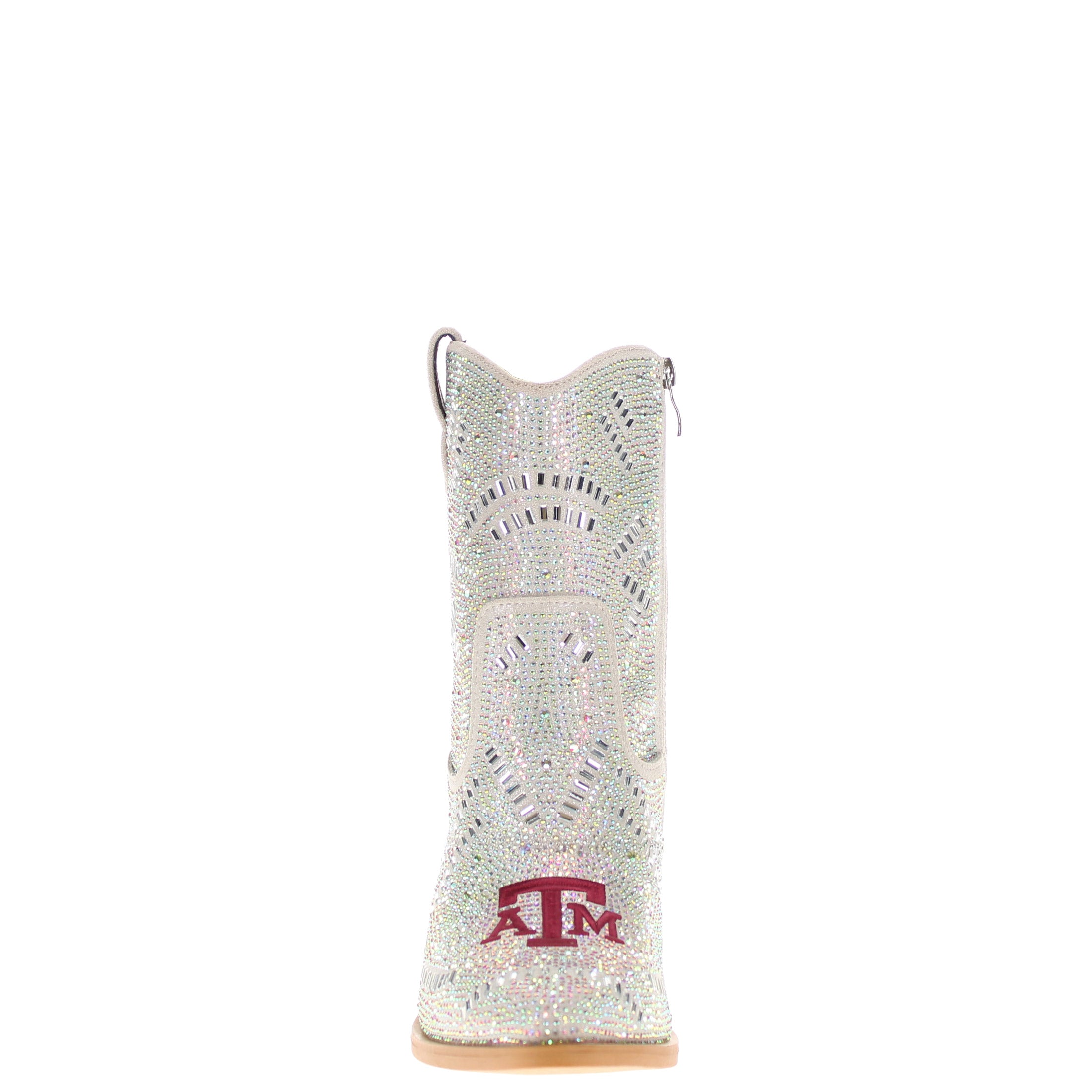 Women's Texas A&M University Natural Bling Cowgirl Booties Jade by V by Vaccari