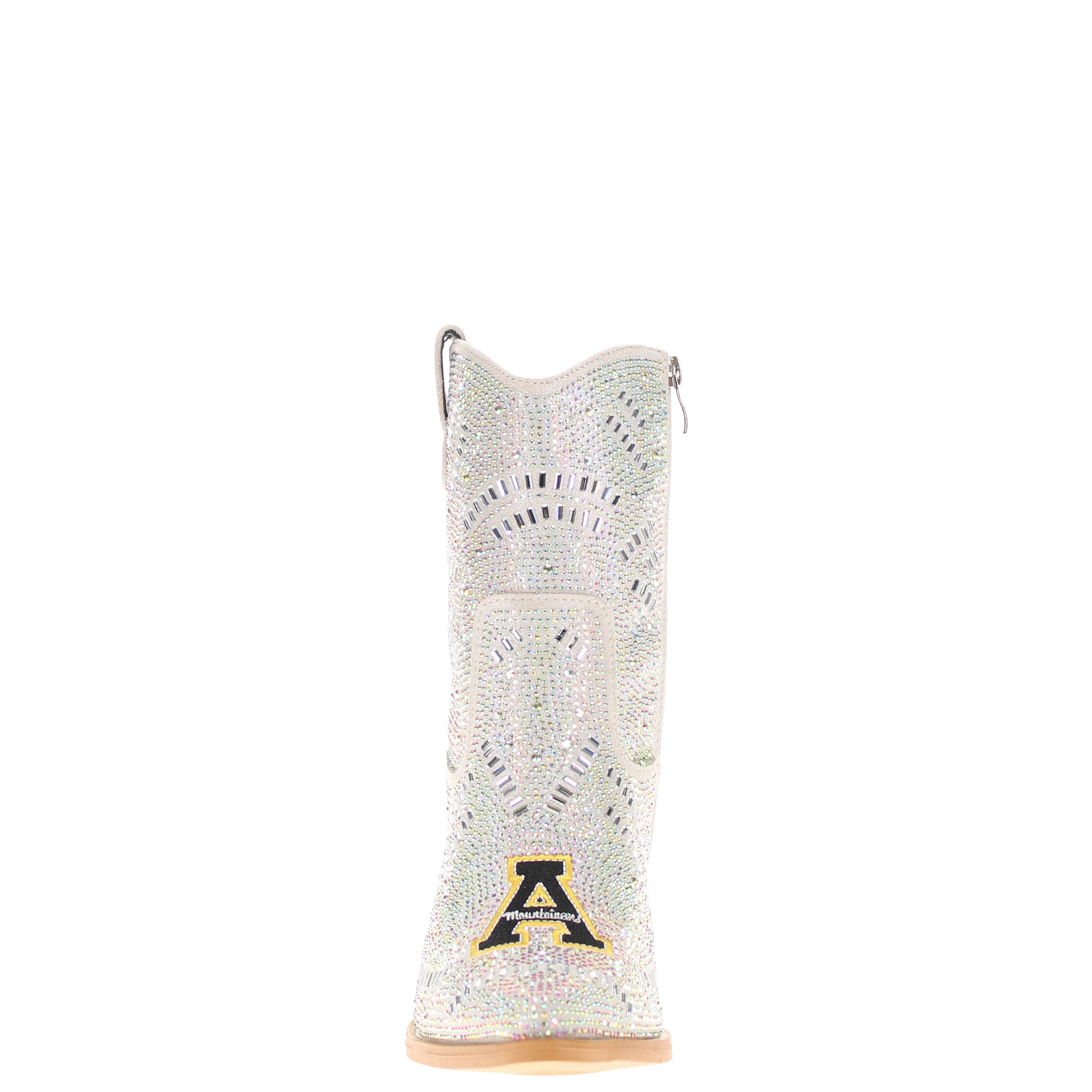 Women's Appalachian State University Natural Bling Cowgirl Booties Jade by V by Vaccari