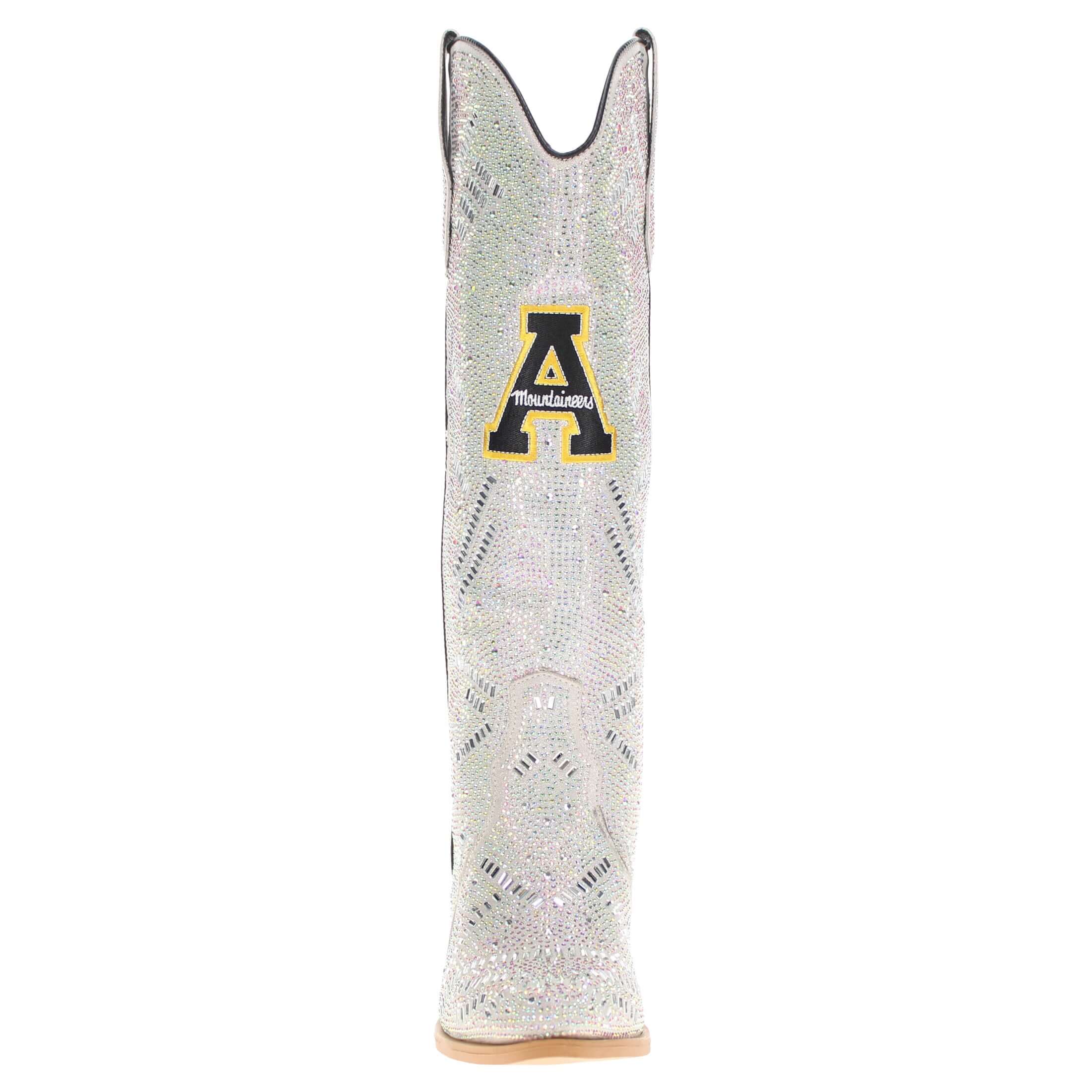 Women's App State University Natural Tall Bling Cowgirl Boots Amber by V by Vaccari