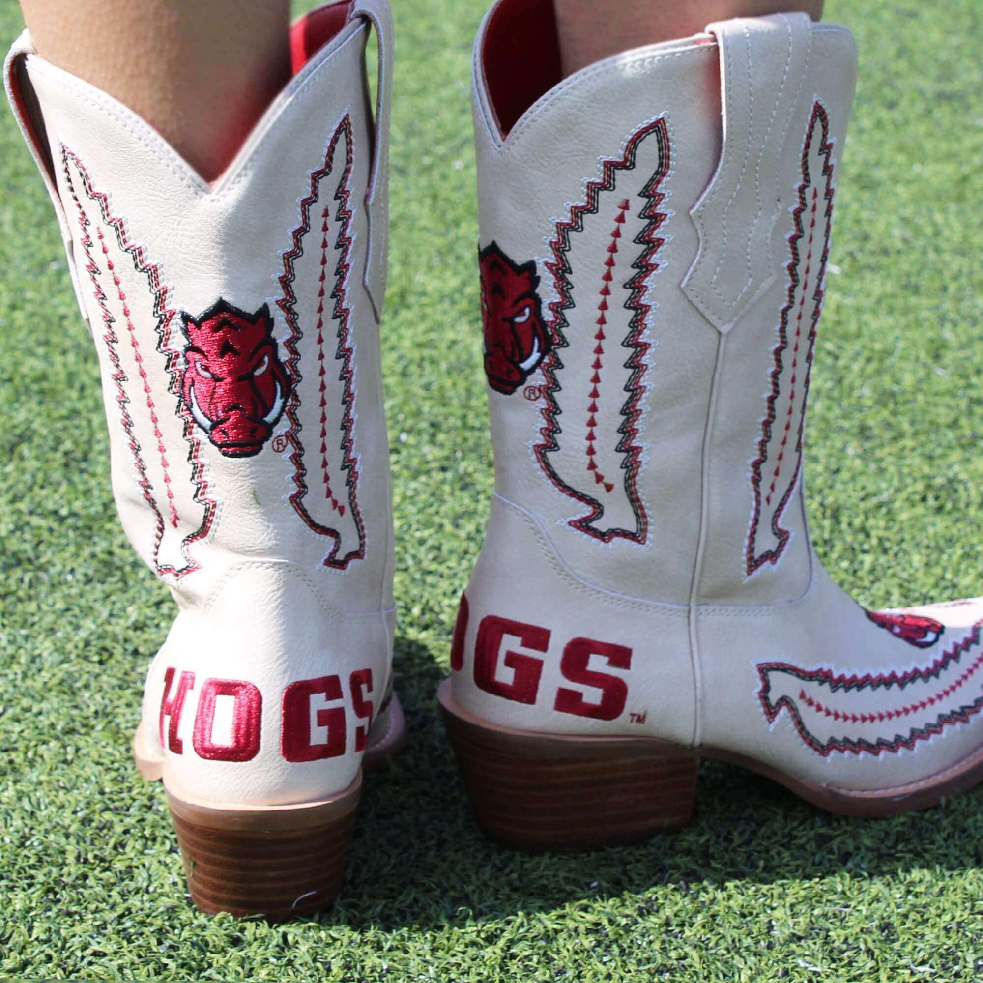 University of Arkansas Mimi Short Bone Boot By V By Vaccari