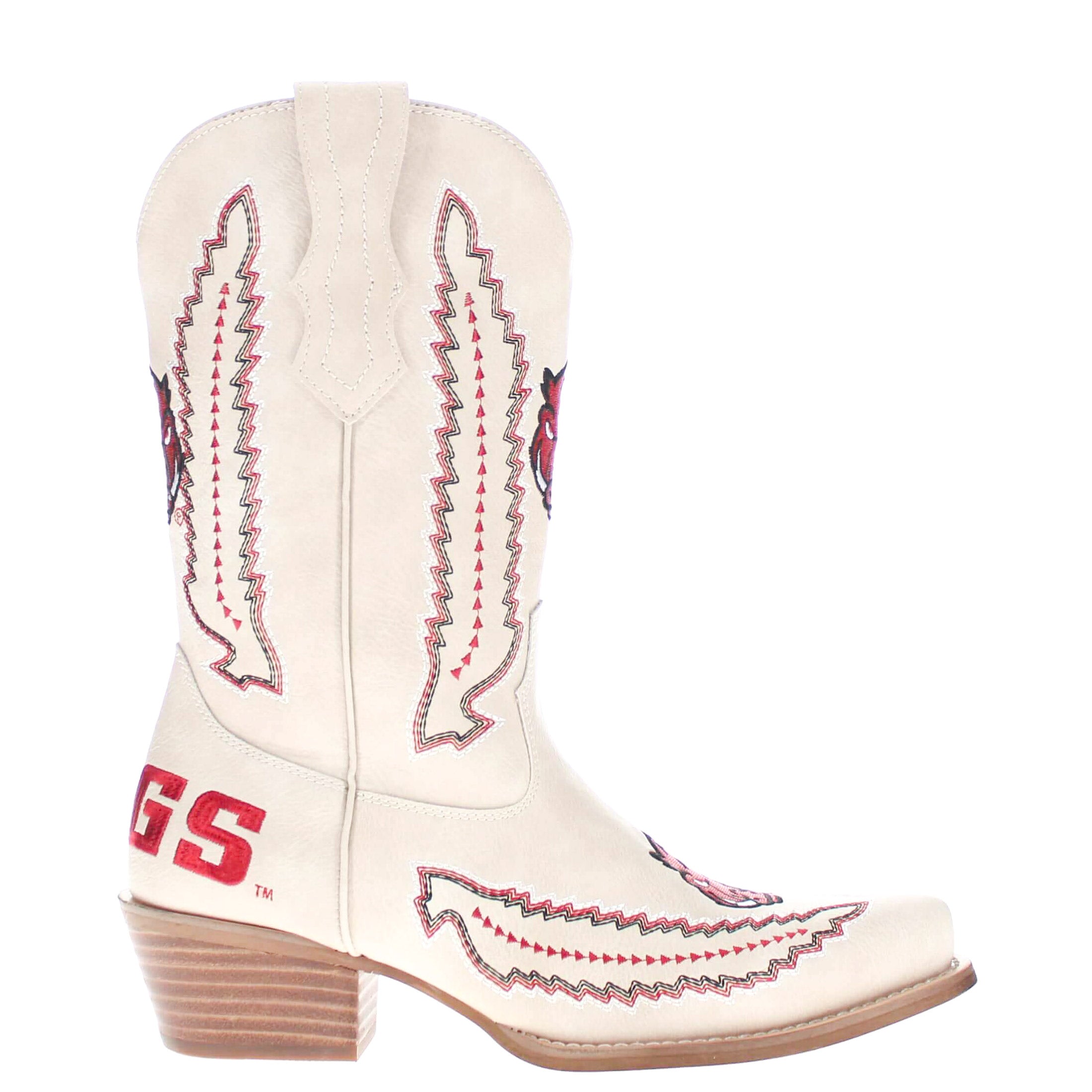 University of Arkansas Mimi Short Bone Boot By V By Vaccari