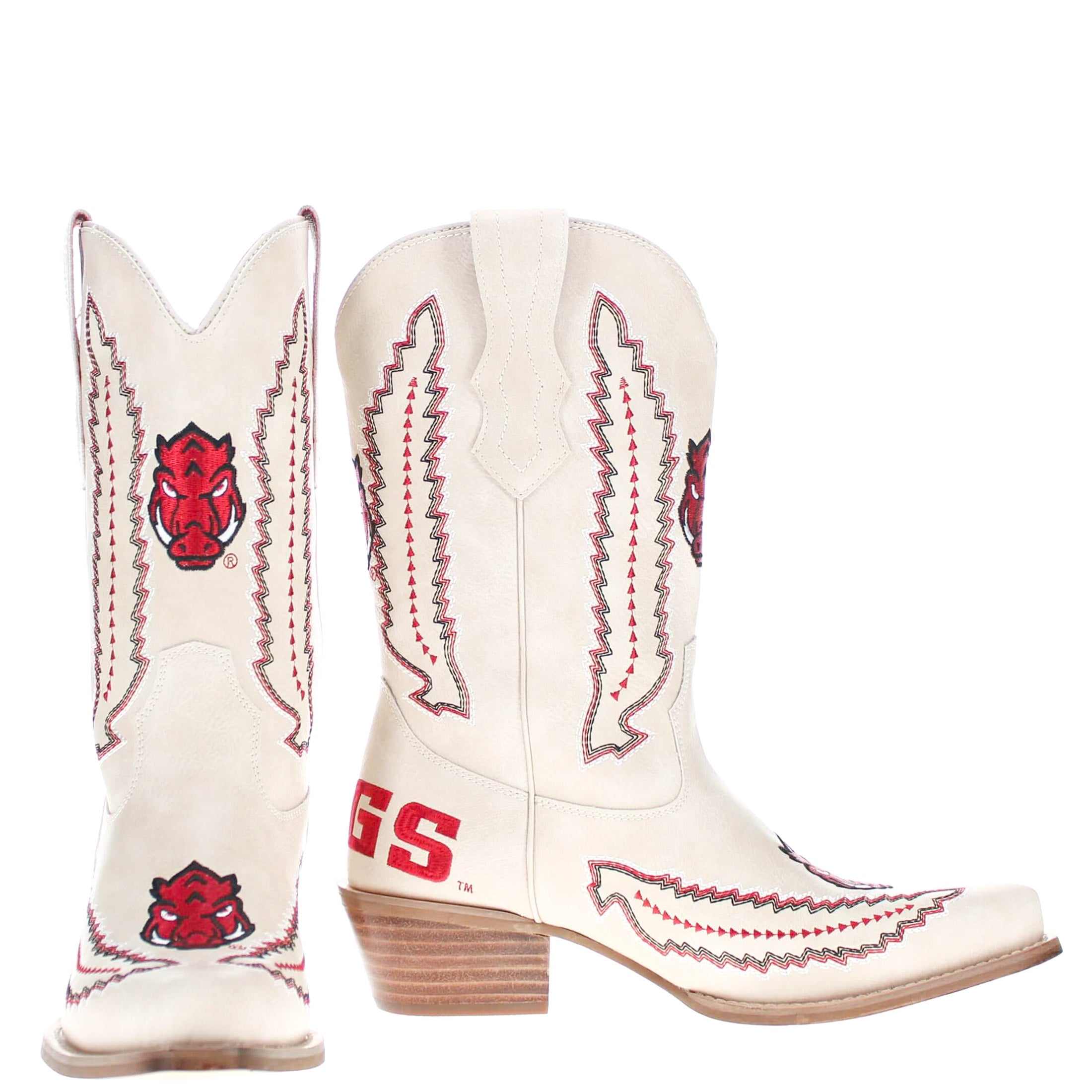 University of Arkansas Mimi Short Bone Boot By V By Vaccari