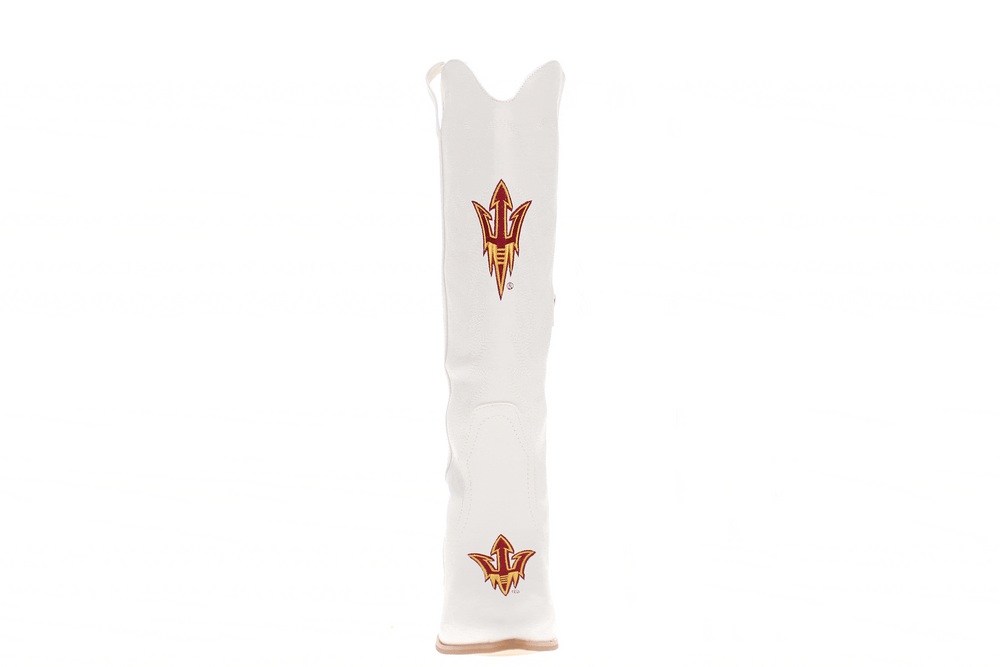 Arizona State University Blair Tall White Boot By V By Vaccari