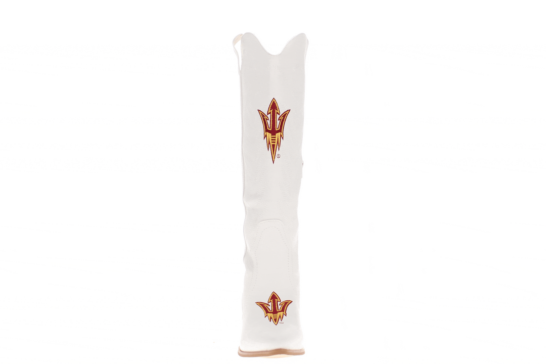 Arizona State University Blair Tall White Boot By V By Vaccari