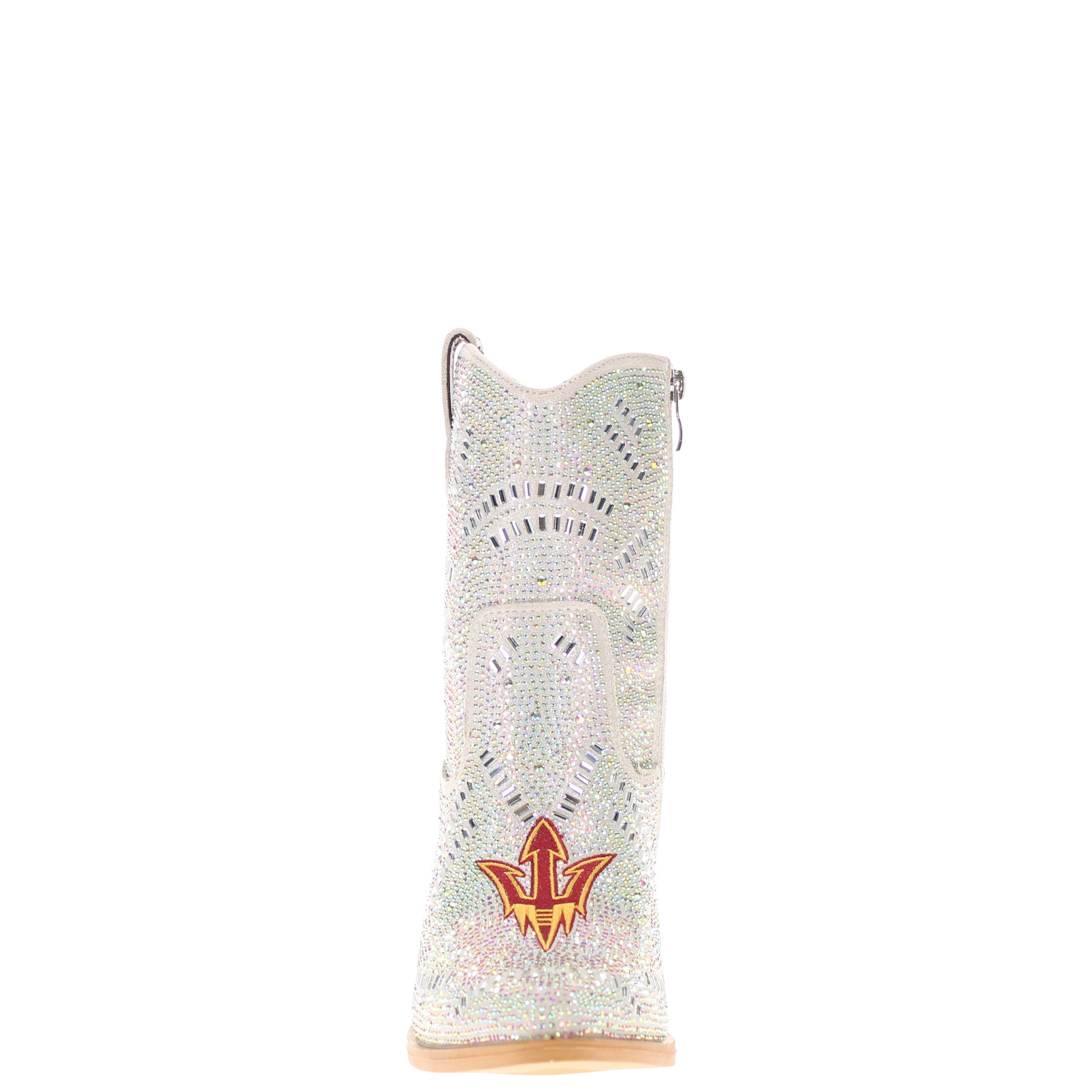 Women's Arizona State University Natural Bling Cowgirl Booties Jade by V by Vaccari