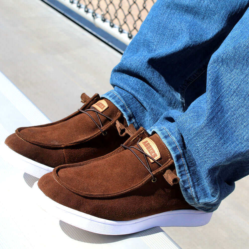 Men's Texas A&M Brown Leather Shoes Myles by Vaccari University