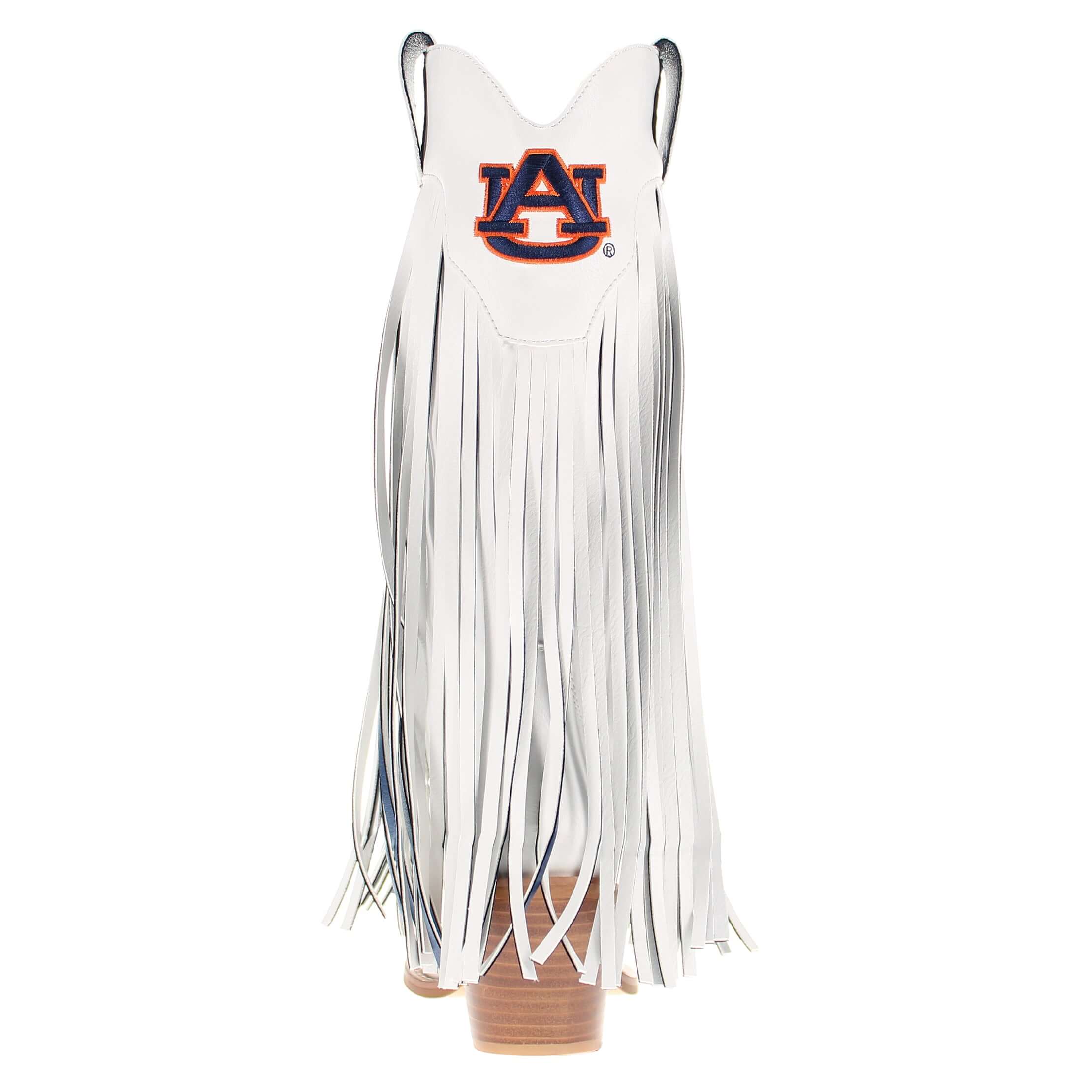 Auburn University Kacey White Fringe Boot by V By Vaccari