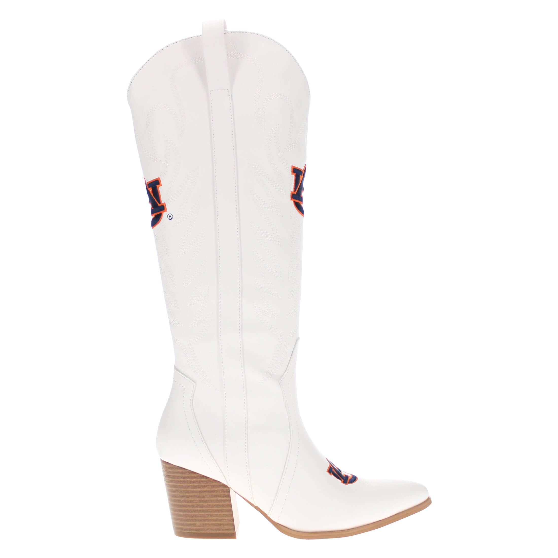 Auburn University Blair Tall White Boot By V By Vaccari