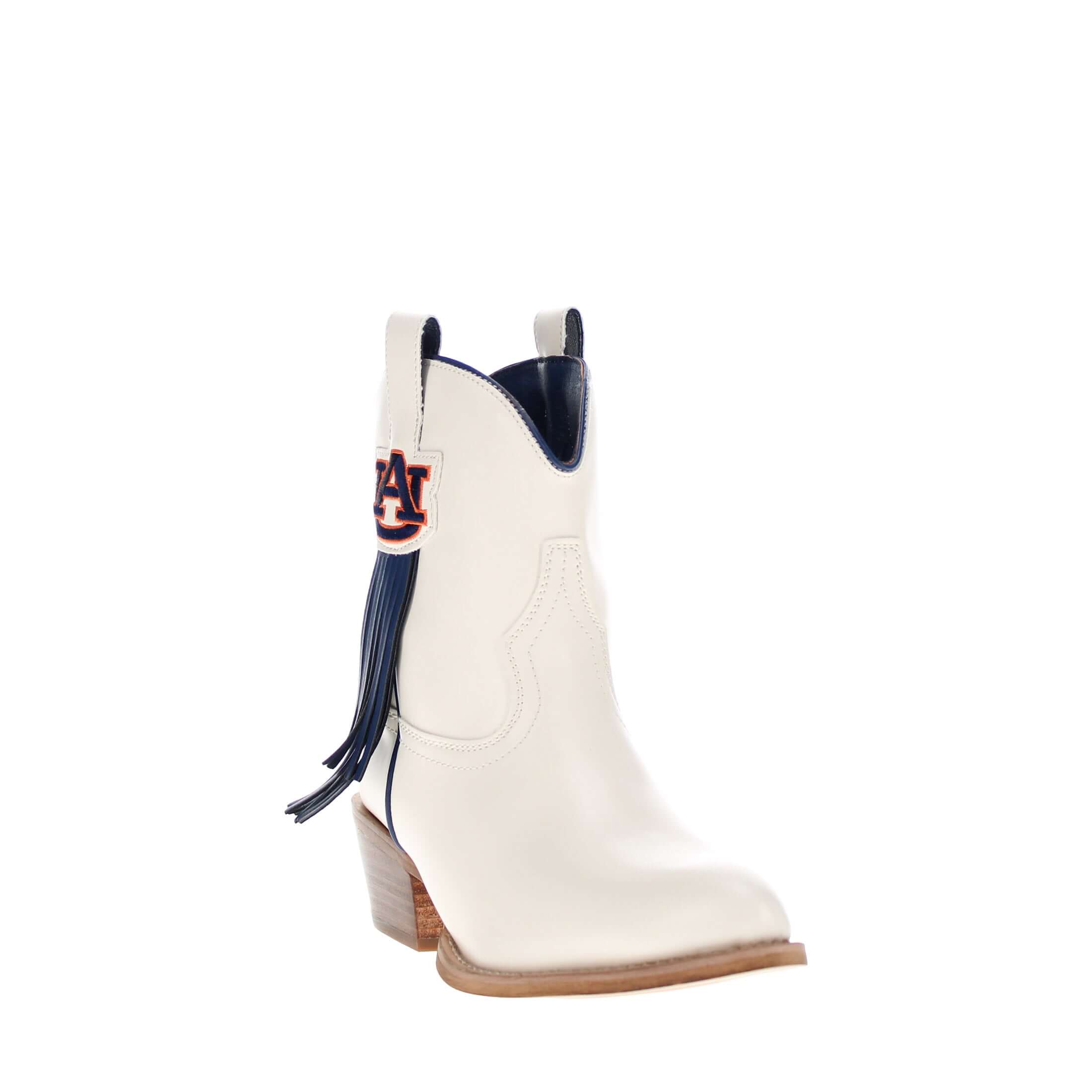 Women's Auburn University Bone Fringe Bootie Lucy By V By Vaccari