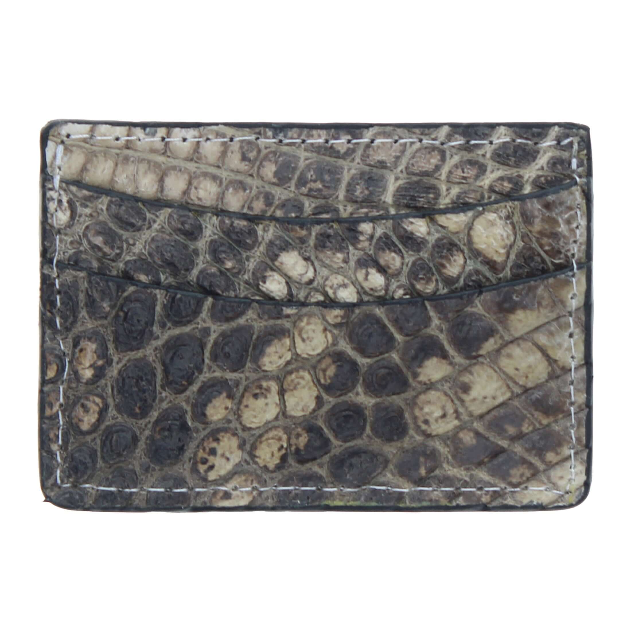 Men's Natural American Alligator Card Holder