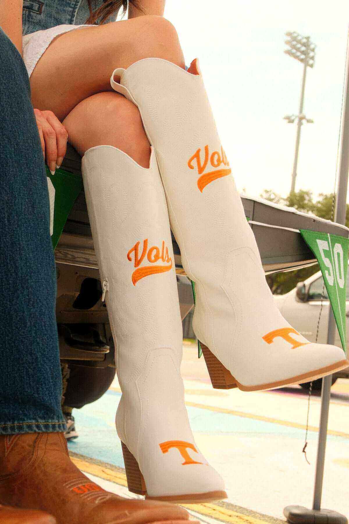 University of Tennessee Men's and Women's Cowboy Boots by Vaccari University and V by Vaccari