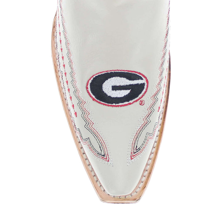 Women's University of Georgia Bone Snip Toe Cowgirl Boots Naomi by Vaccari