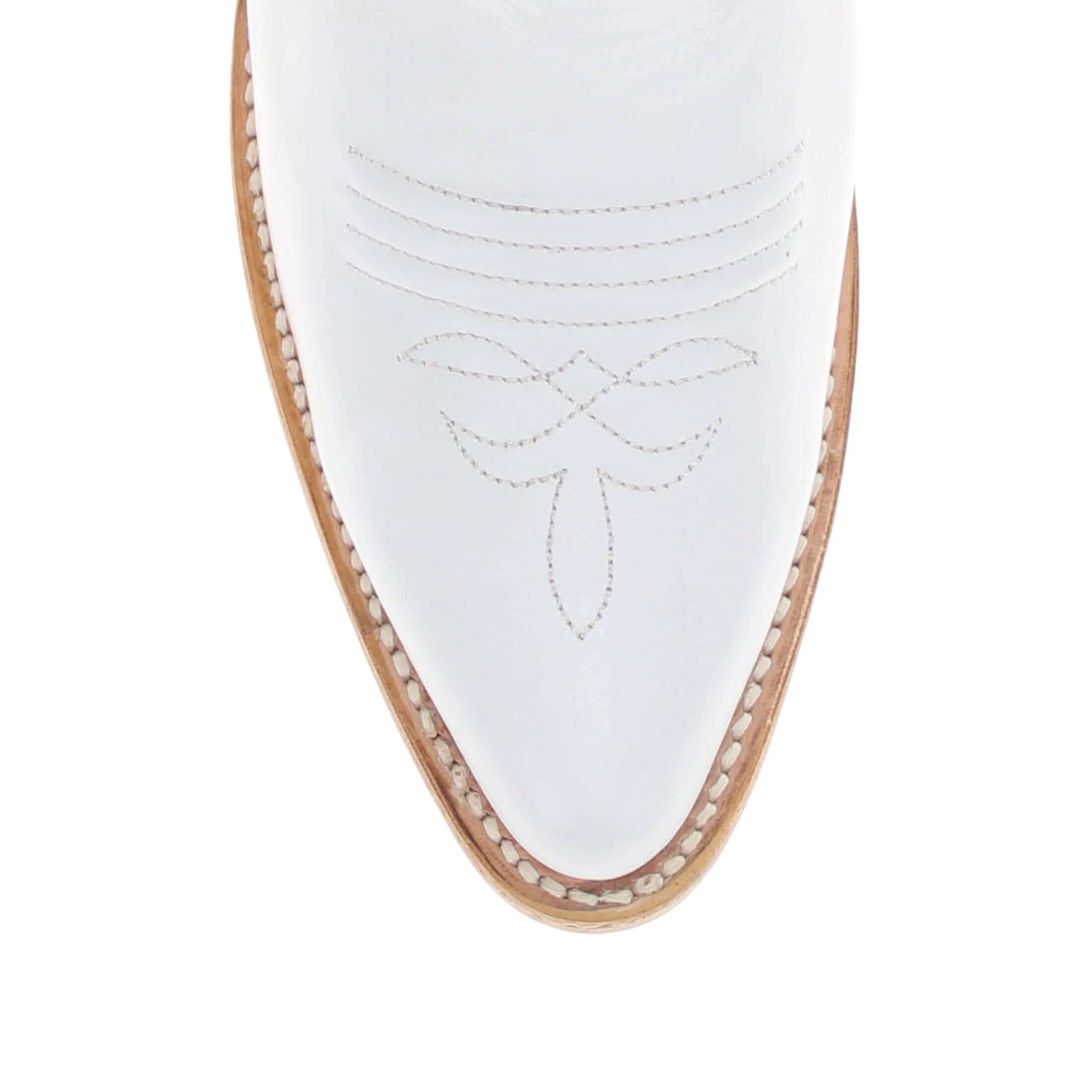 Women's University of Florida Gators All White Pointed Toe Cowgirl Boots Leighton by Vaccari