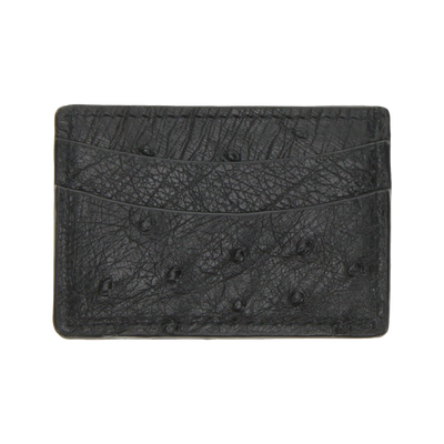 Full Quill Ostrich Card Holder