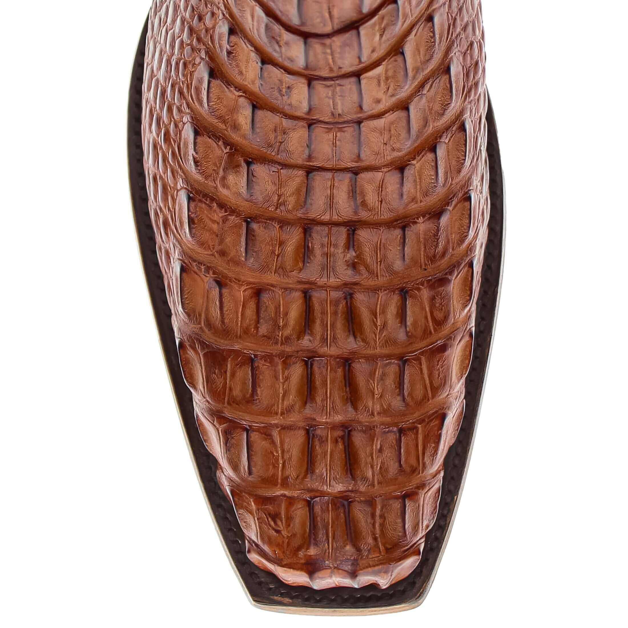 Men's American Alligator Hornback Narrow Square Toe Boots