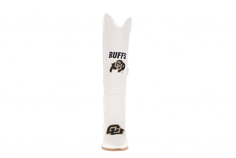 University of Colorado Blair Tall White Boot By V By Vaccari