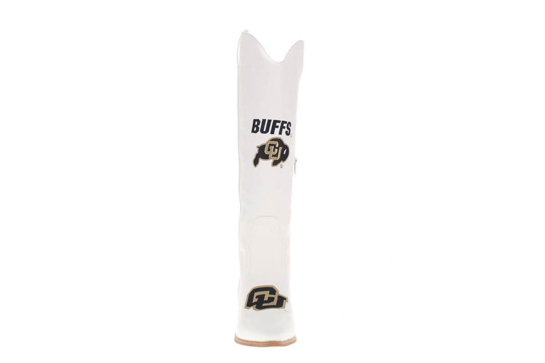 University of Colorado Blair Tall White Boot By V By Vaccari
