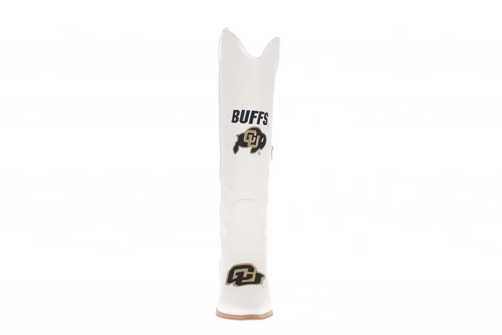 University of Colorado Blair Tall White Boot By V By Vaccari