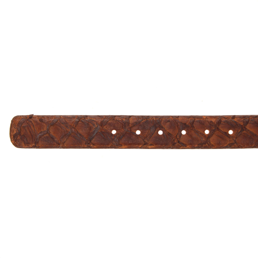 Men's Pecan Pirarucu Belt by Vaccari