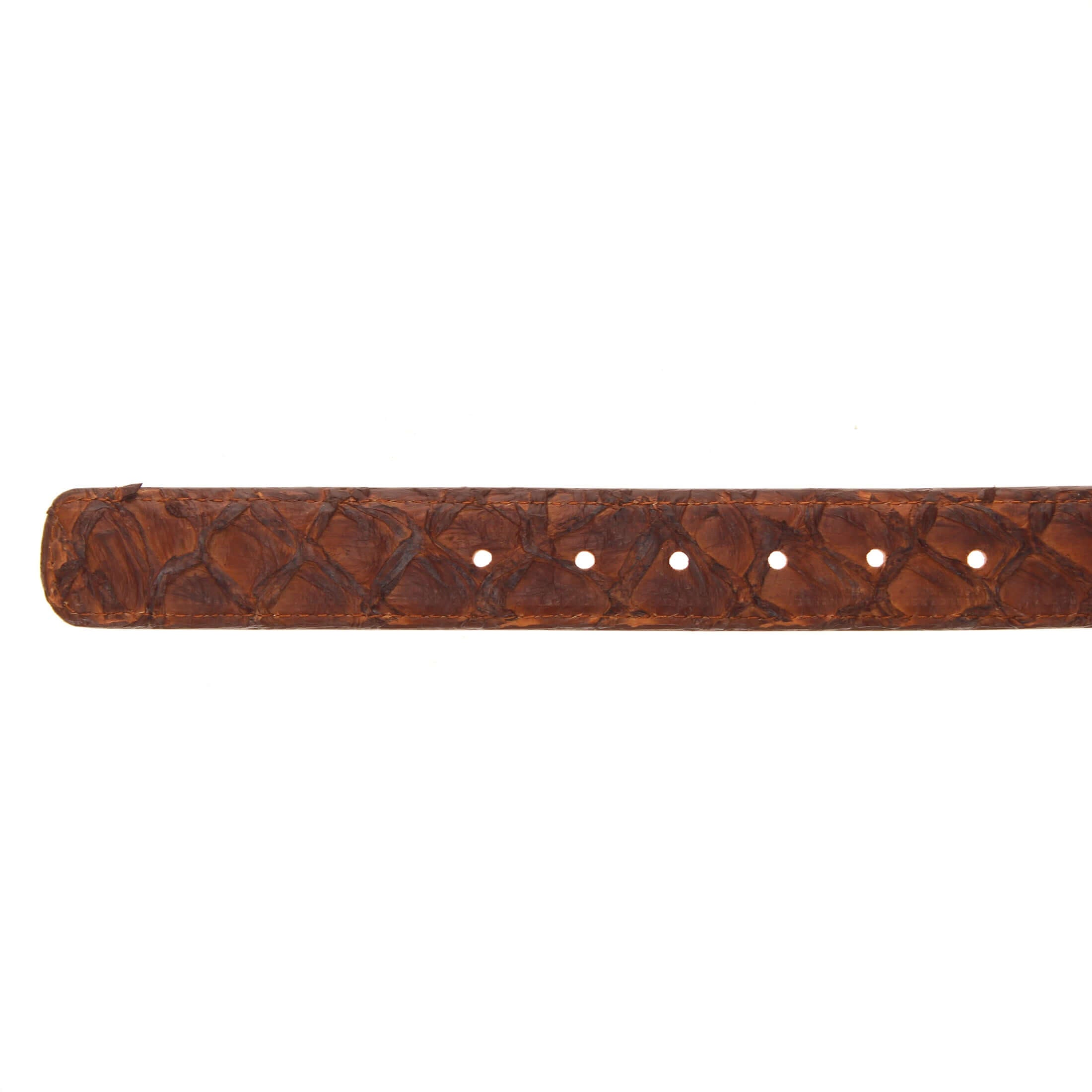 Men's Pecan Pirarucu Belt by Vaccari