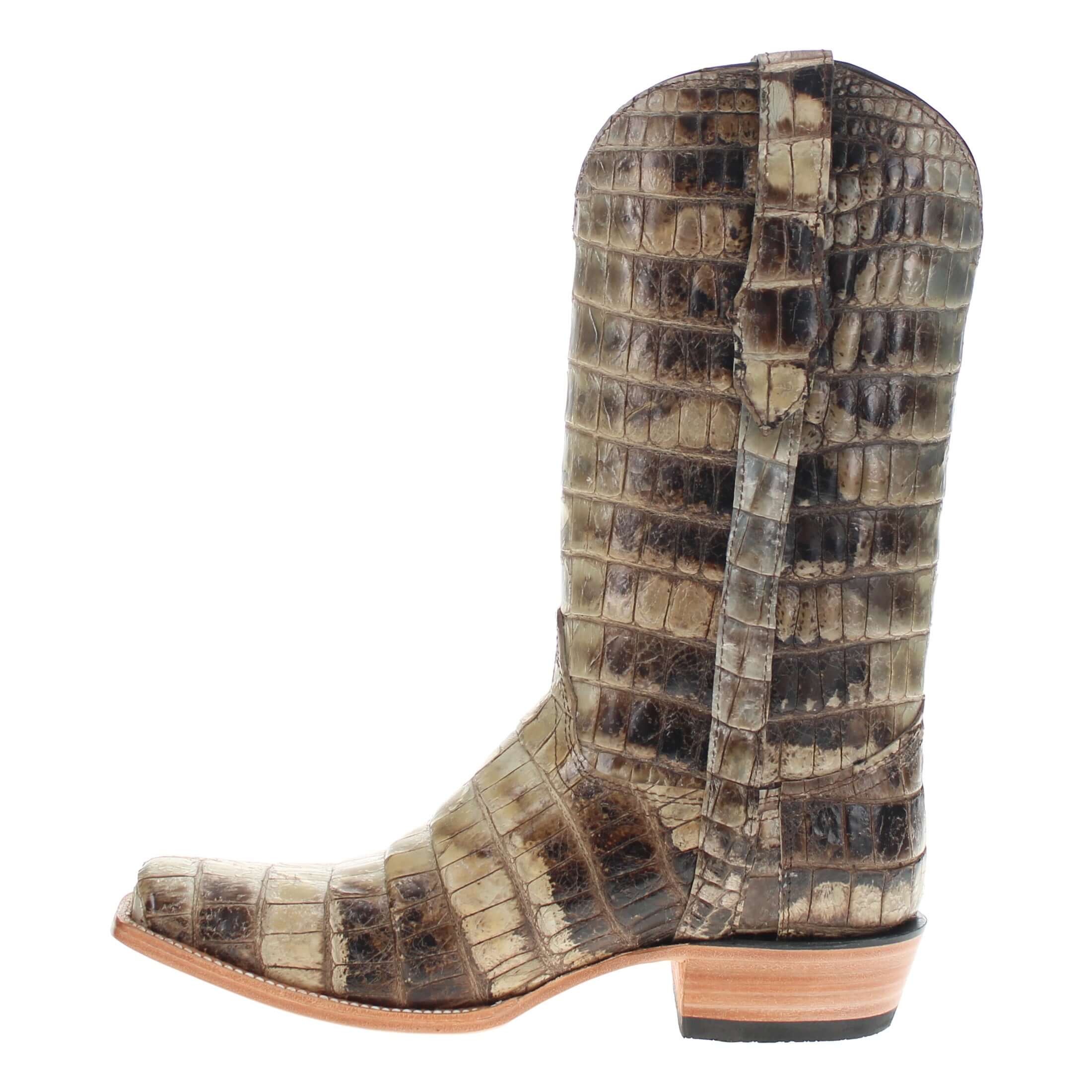 Men's Full Natural Alligator Belly Cowboy Boots Duke by Vaccari Core