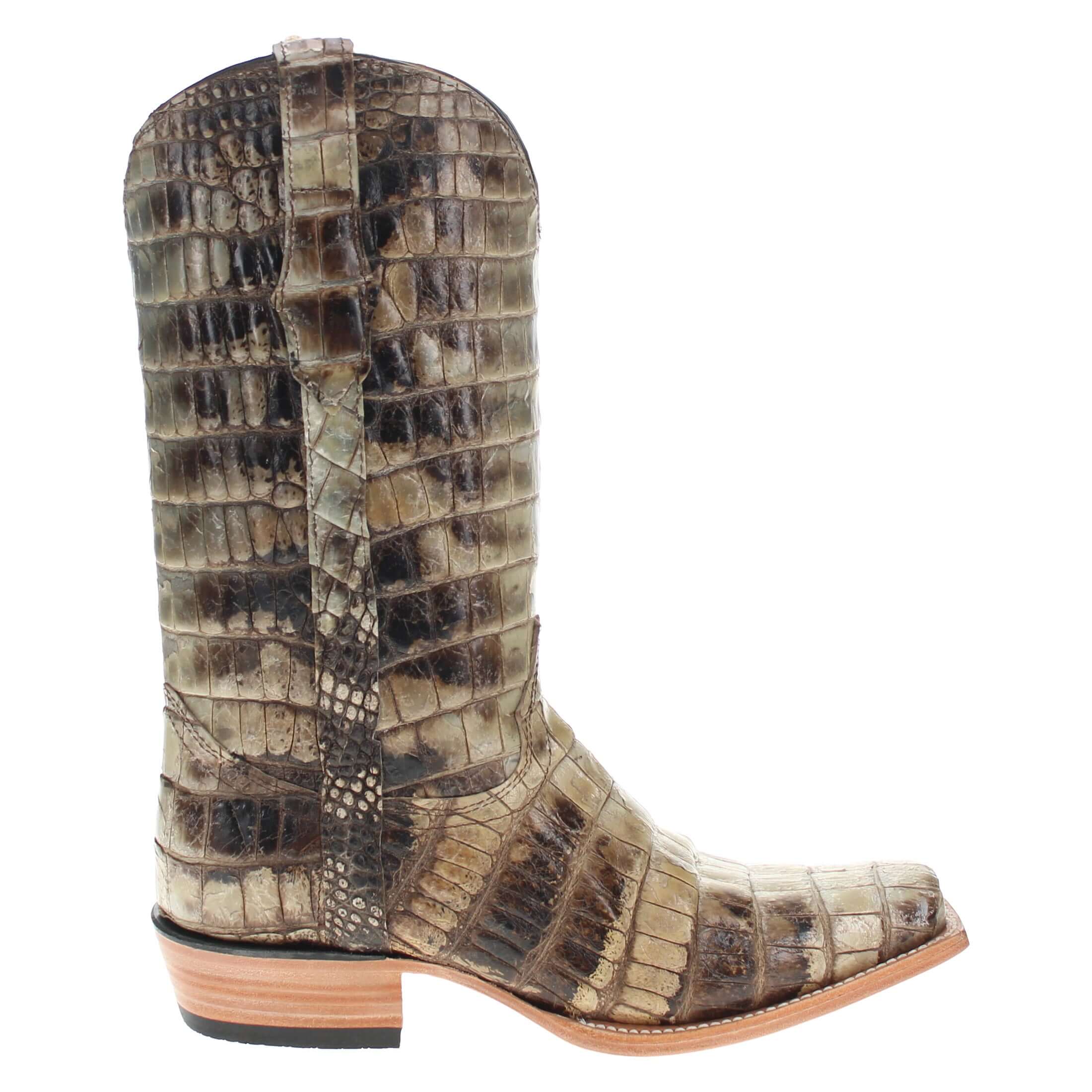 Men's Full Natural Alligator Belly Cowboy Boots Duke by Vaccari Core