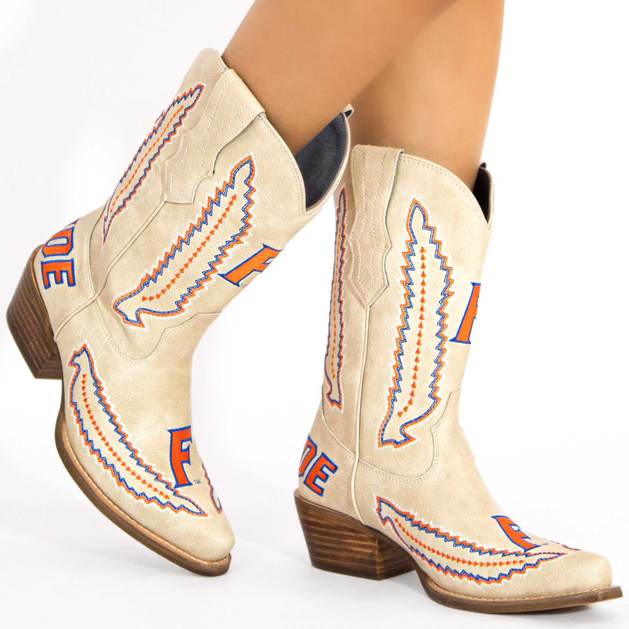 University of Florida Mimi Short Bone Boot By V By Vaccari