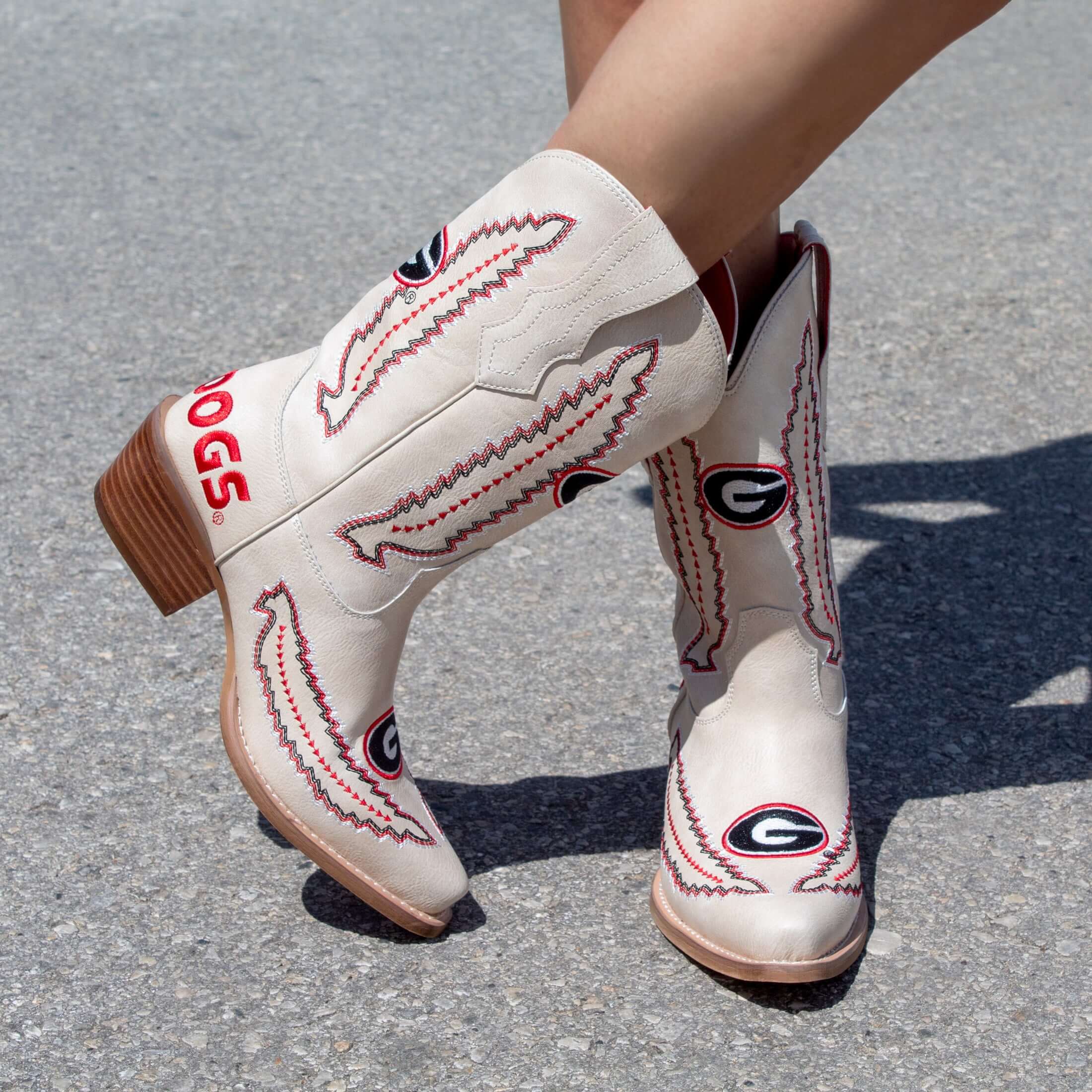 University of Georgia Mimi Short Bone Boot By V By Vaccari