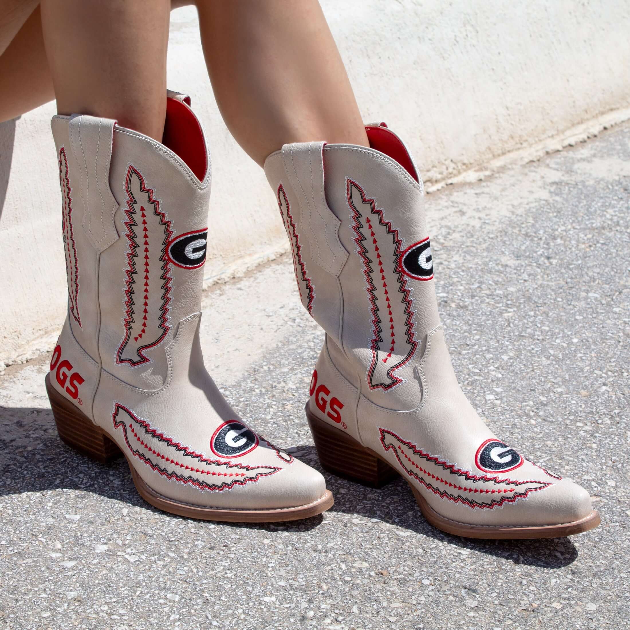 University of Georgia Mimi Short Bone Boot By V By Vaccari