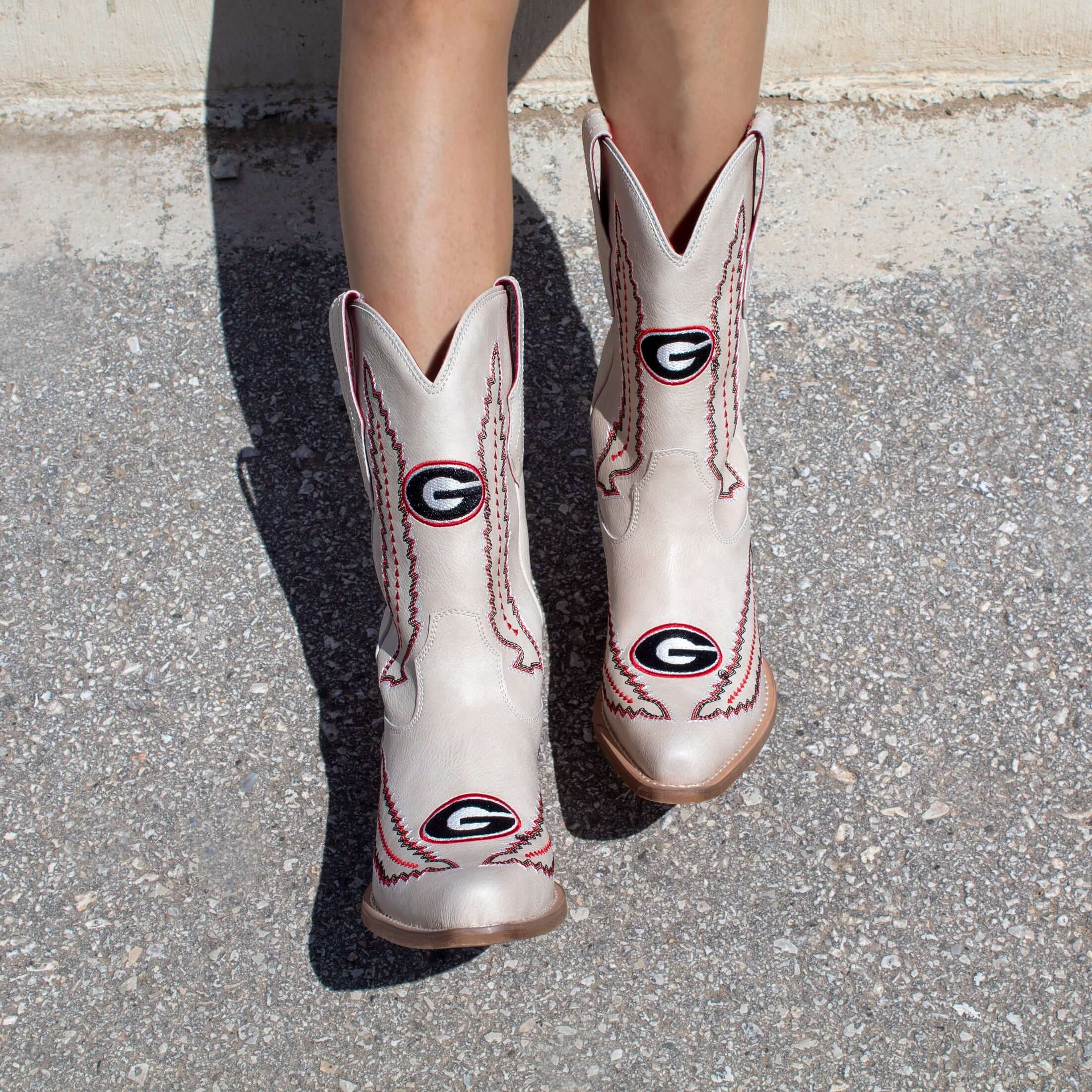 University of Georgia Mimi Short Bone Boot By V By Vaccari