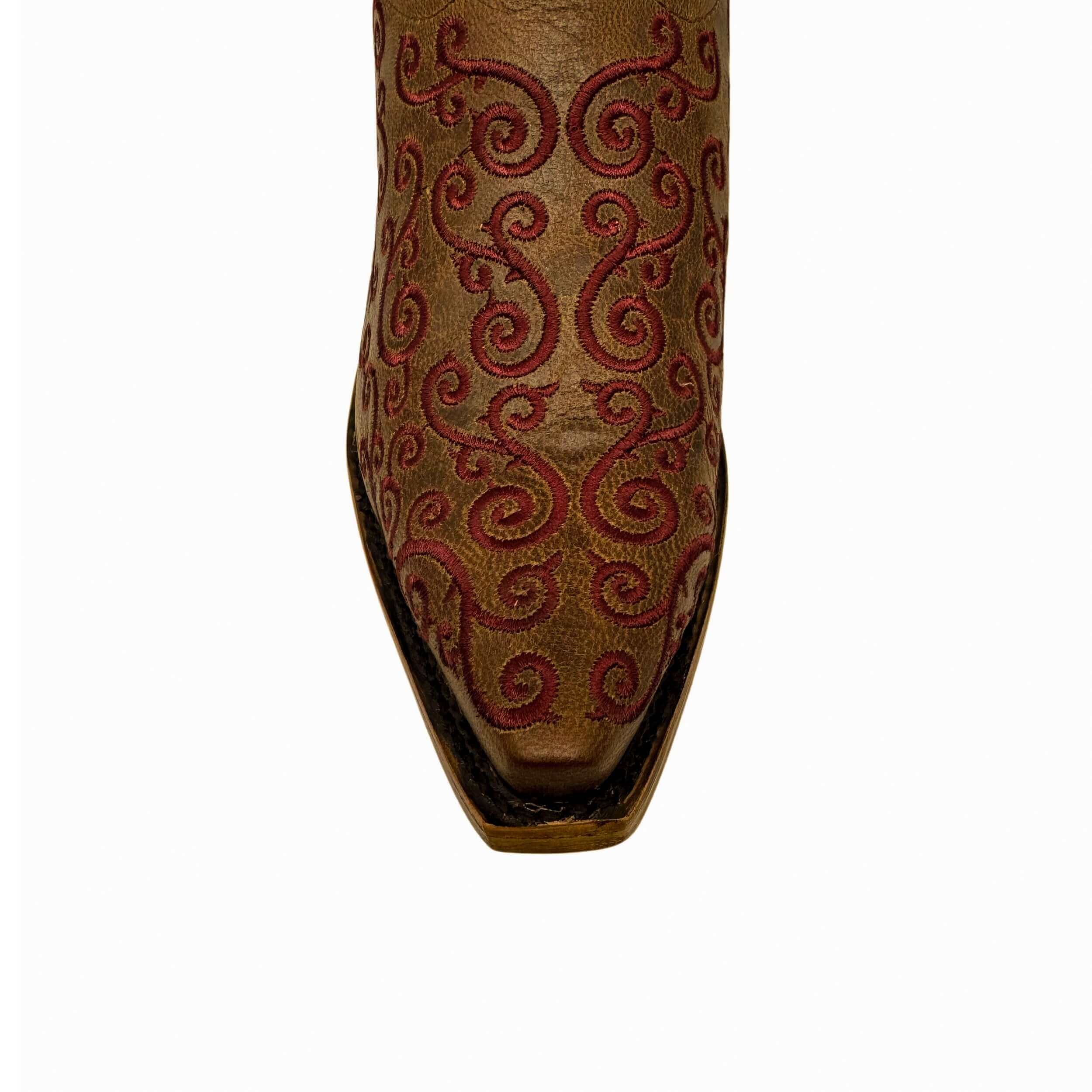 Women's Texas A&M University Scroll Embroidery Cowgirl Boots by Vaccari