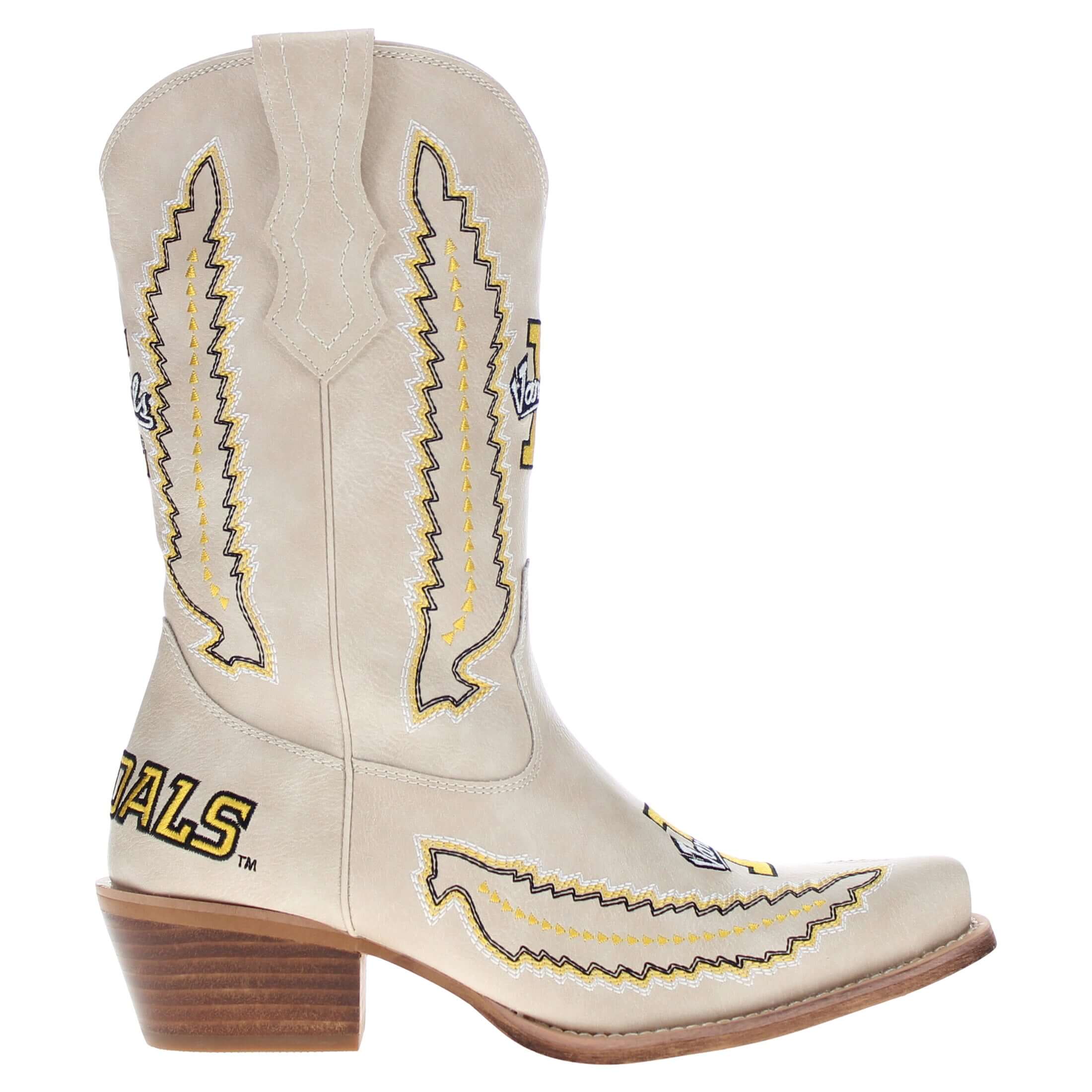 Women's University of Idaho Bone Cowgirl Boot Mimi by V by Vaccari