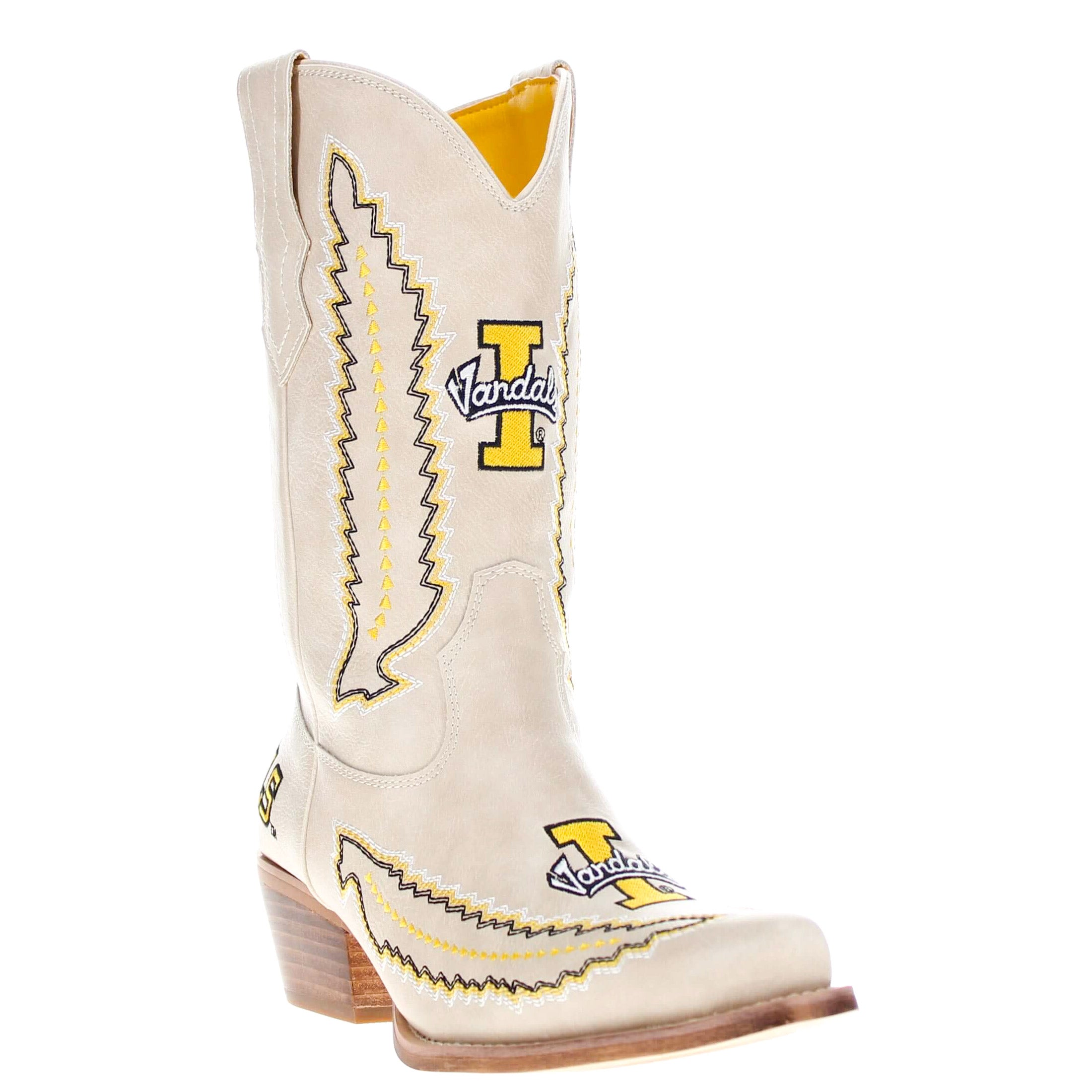 Women's University of Idaho Bone Cowgirl Boot Mimi by V by Vaccari
