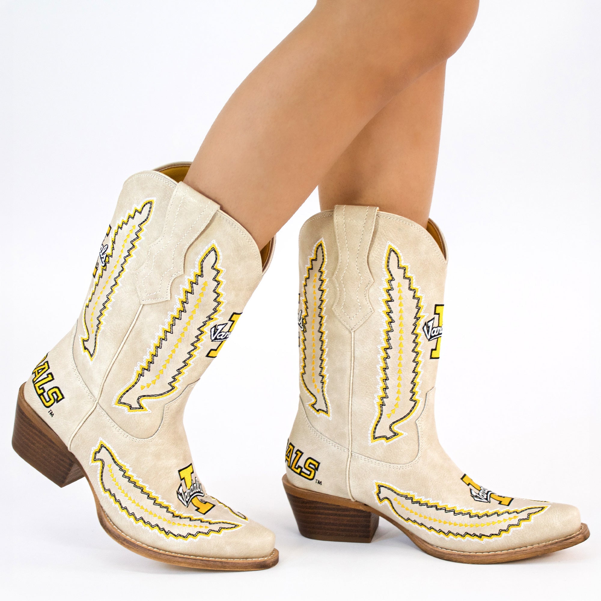 Women's University of Idaho Bone Cowgirl Boot Mimi by V by Vaccari