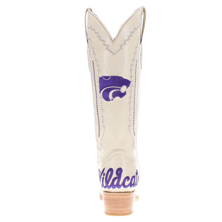 Women's Kansas State University Wildcats Bone Snip Toe Cowgirl Boots Naomi by Vaccari