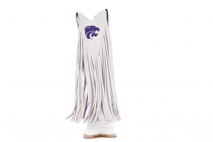 Kansas State University Kacey White Fringe Boot By V By Vaccari