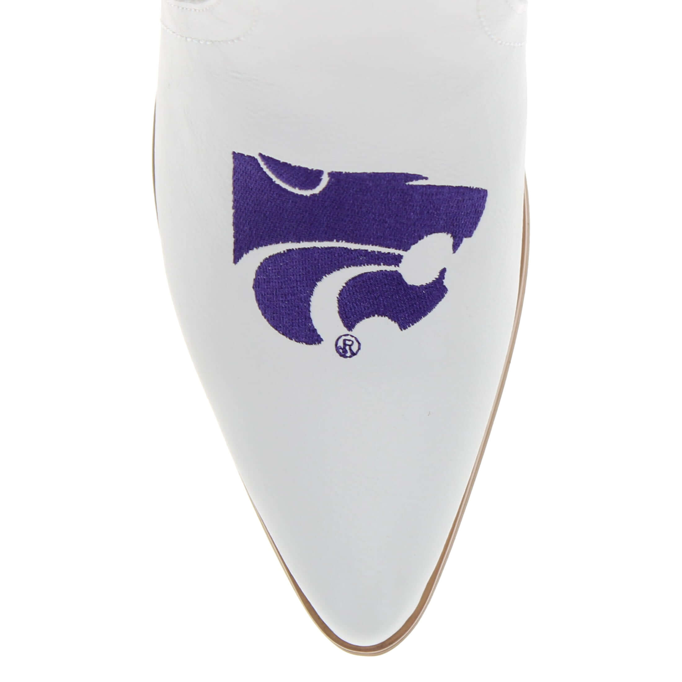 Kansas State University Blair Tall White Boot By V By Vaccari
