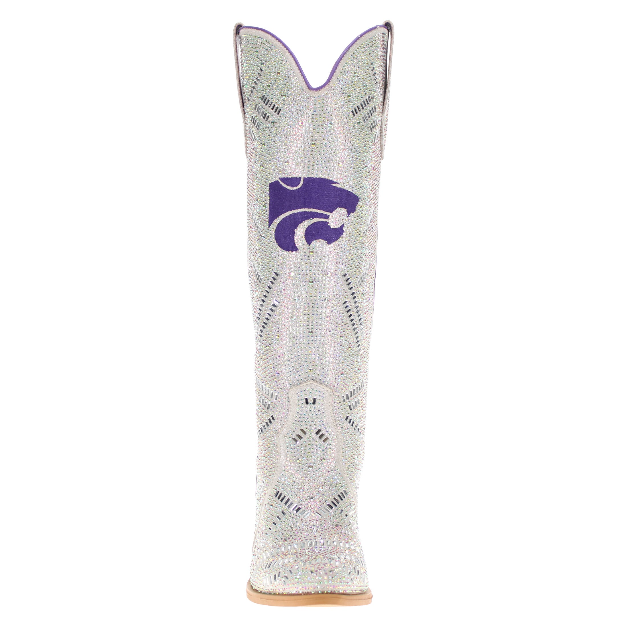Women's Kasnas State University Natural Tall Bling Cowgirl Boots Amber by V by Vaccari