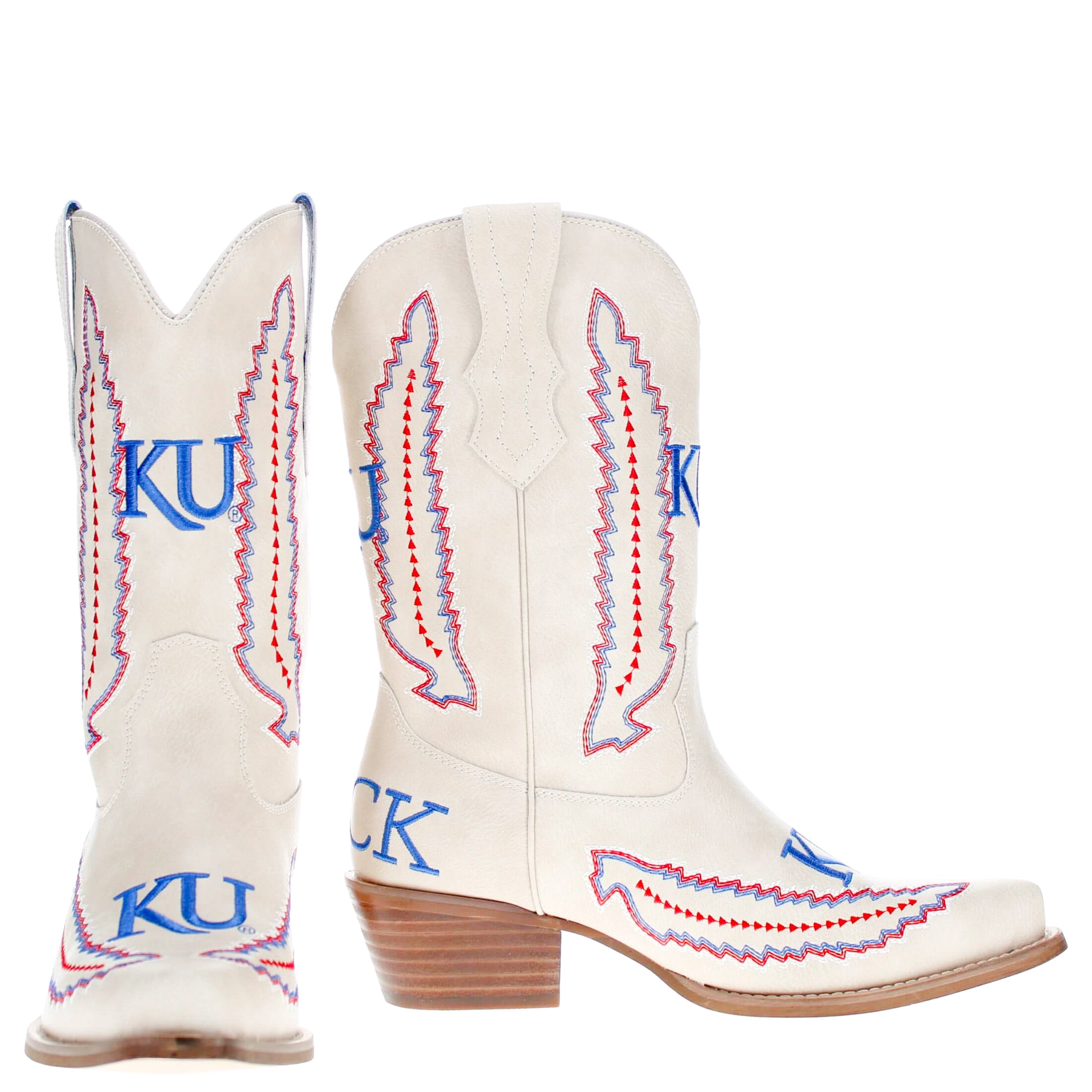 University of Kansas Mimi Short Bone Boot By V By Vaccari
