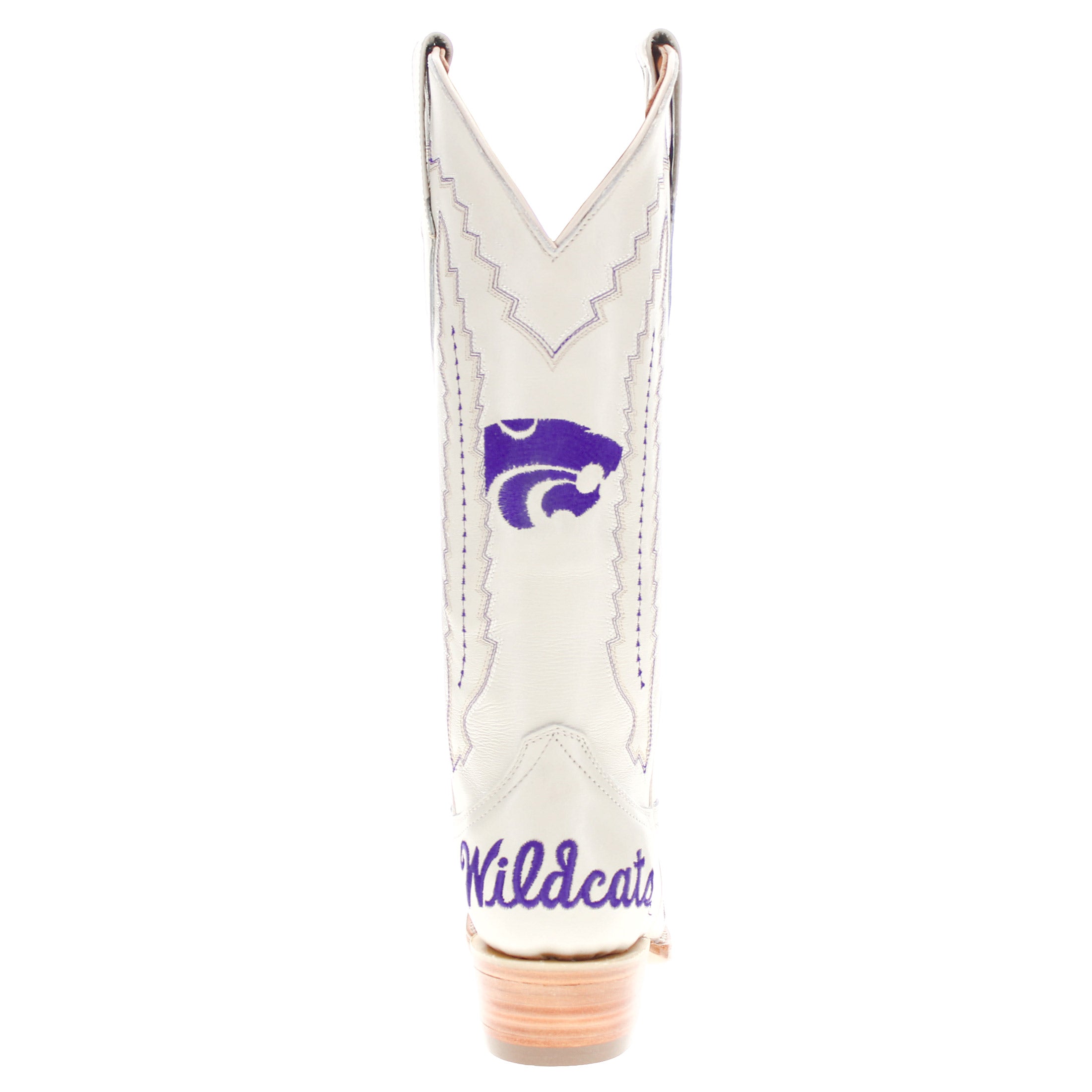 Women's Kansas State University Wildcats Bone Snip Toe Cowgirl Boots Naomi by Vaccari