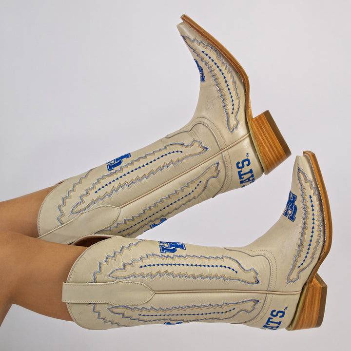 Women's University of Kentucky Bone Cowgirl Boots Naomi by Vaccari University