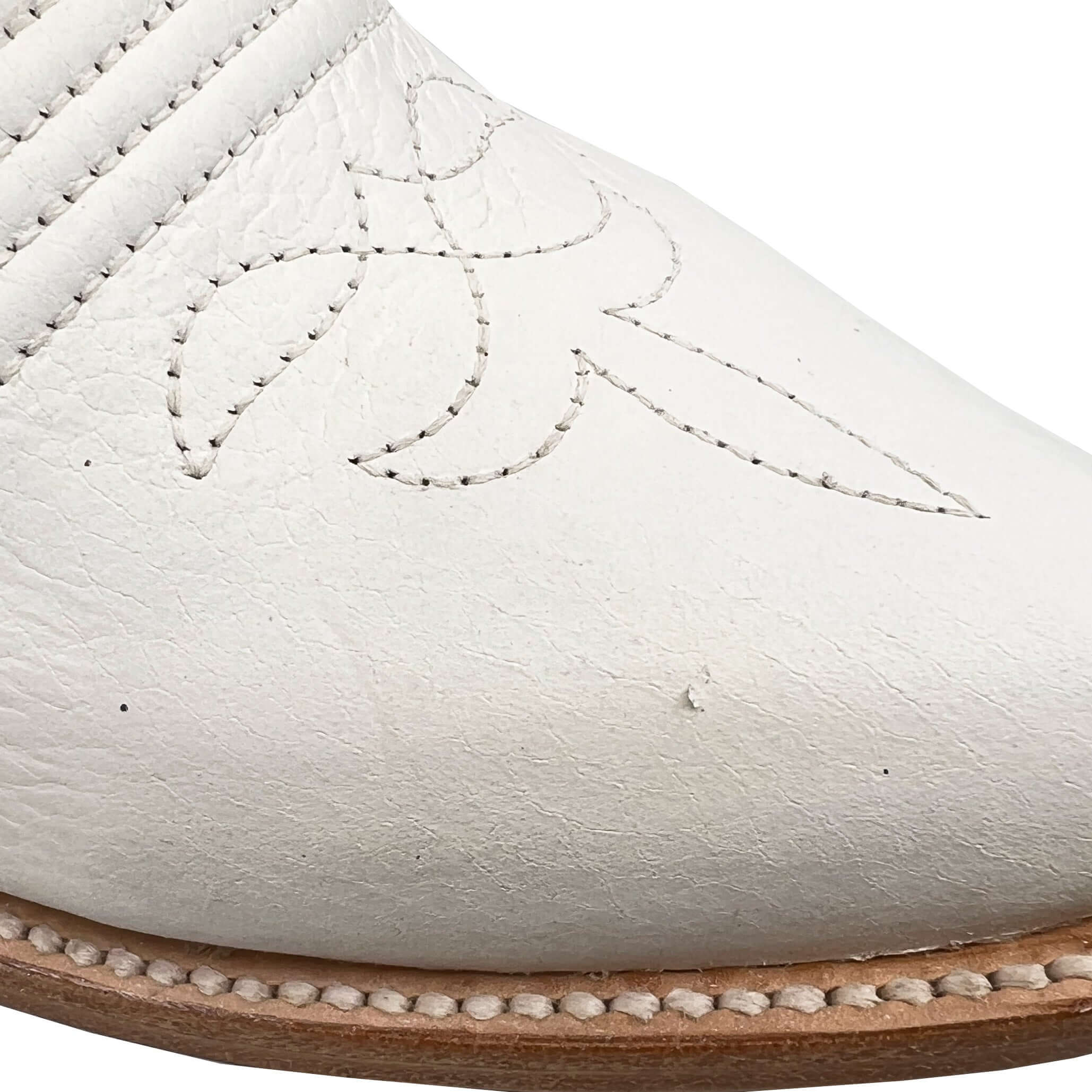 Women's TCU Less Than Perfect All White Pointed Toe Cowgirl Boots Leighton by Vaccari